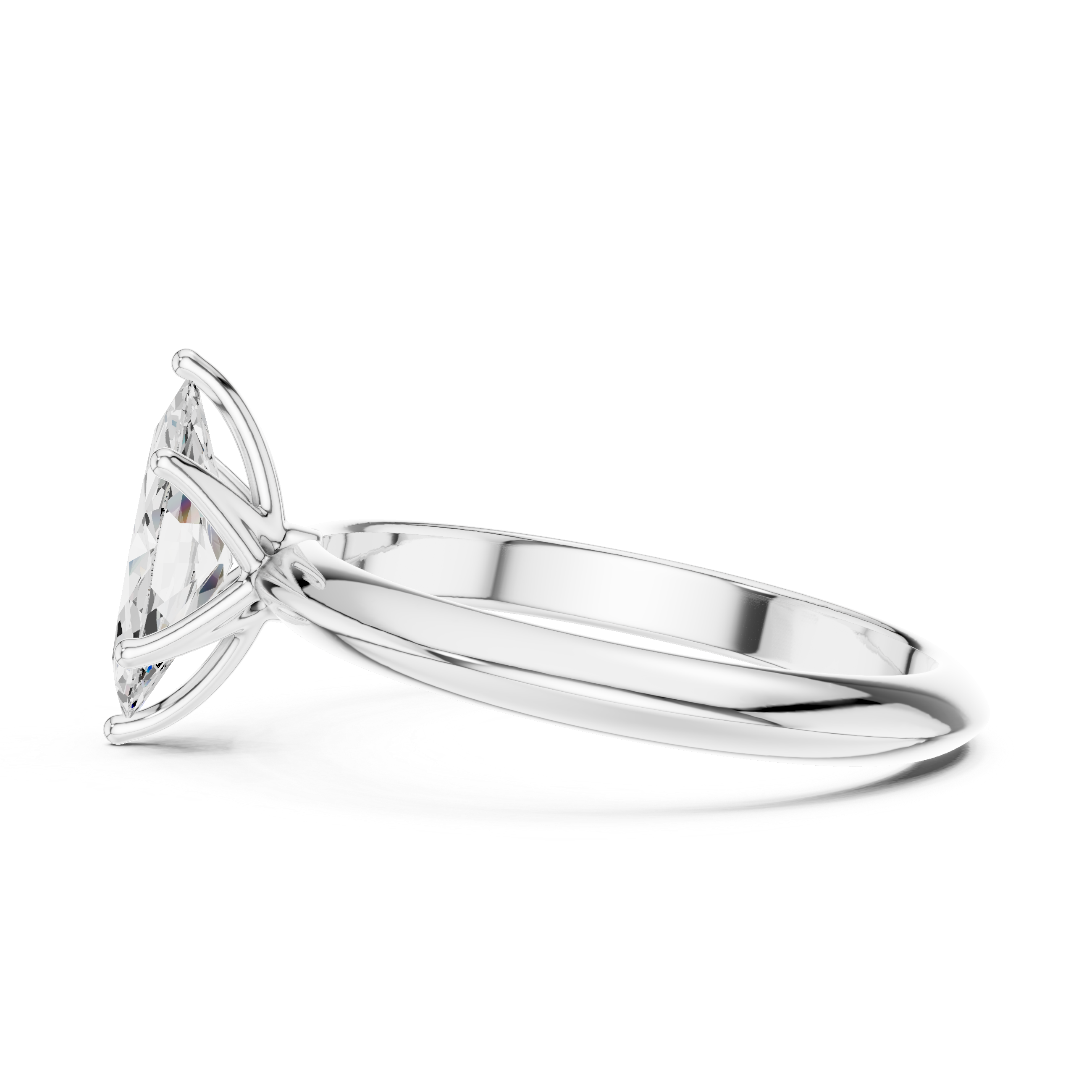 1.00 CTW Marquise Cut EF VS/SI Lab-Grown Diamond Ring Engagement or Wedding Ring for Women in 14K Gold or Platinum, Perfect Anniversary Gift