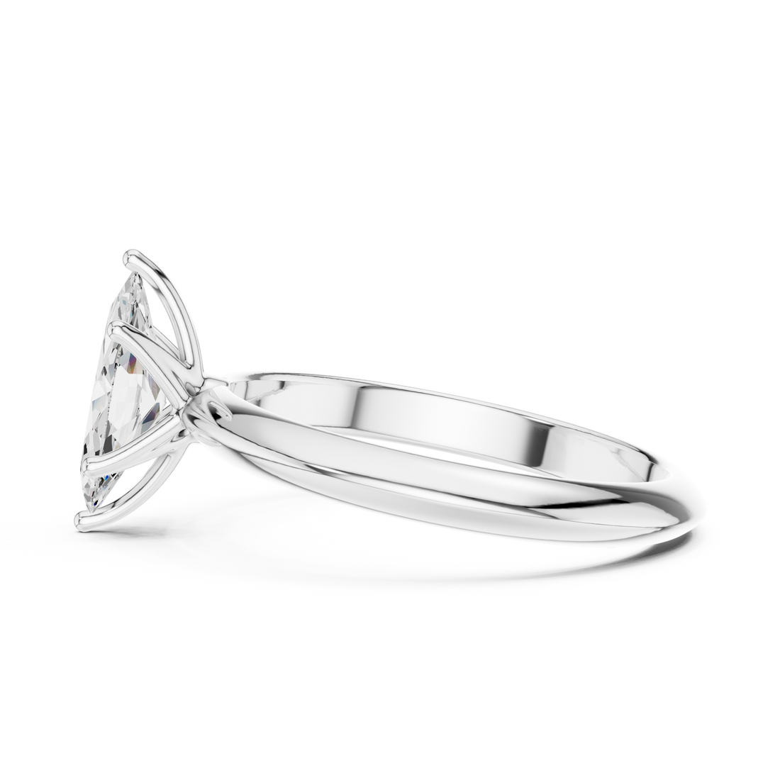 1.00 CTW Marquise Cut EF VS/SI Lab-Grown Diamond Ring Engagement or Wedding Ring for Women in 14K Gold or Platinum, Perfect Anniversary Gift