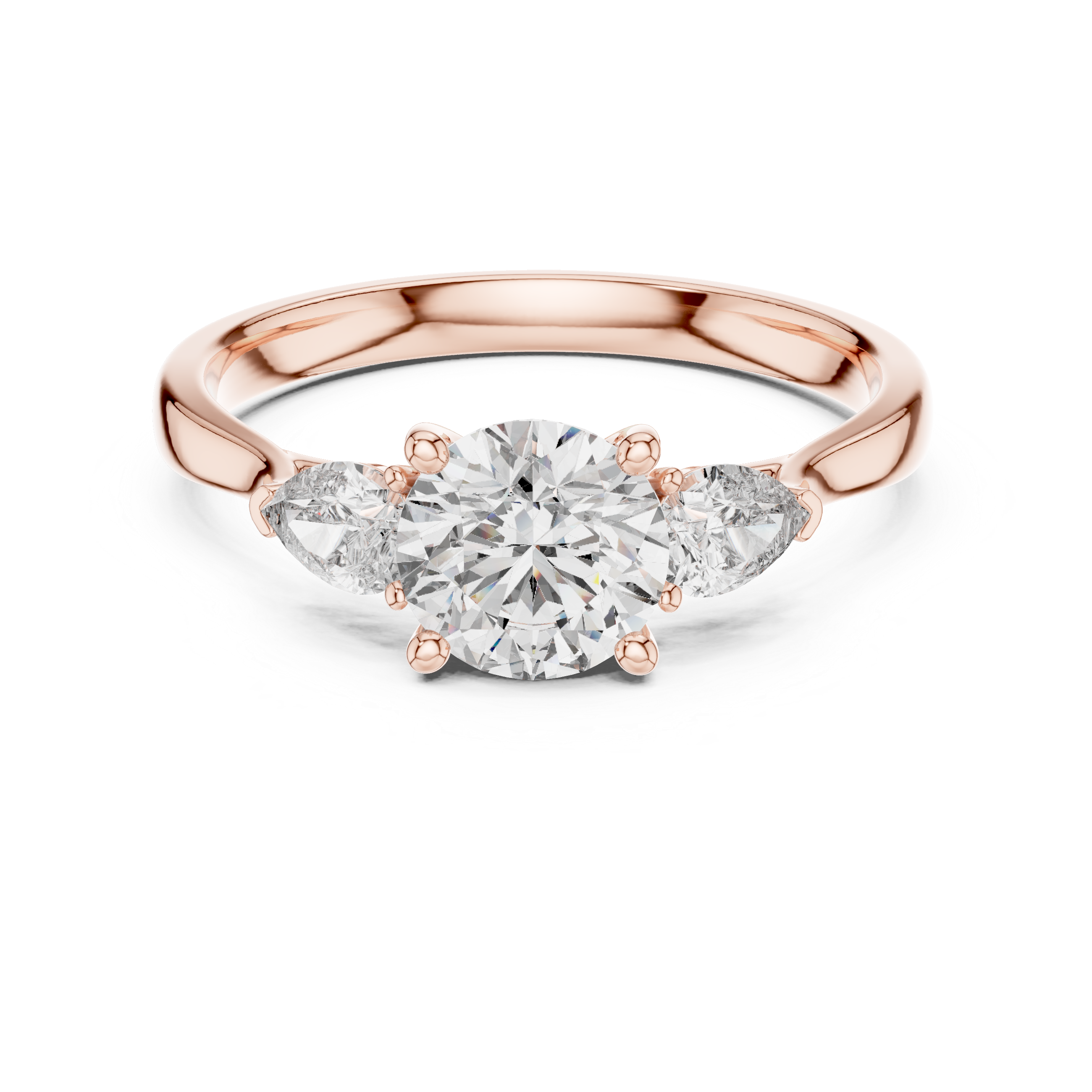 1.5CTW Round Cut EF VS/SI Lab-Grown Diamond Ring Engagement or Wedding Ring for Women in 14K Gold or Platinum, Perfect Anniversary Gift