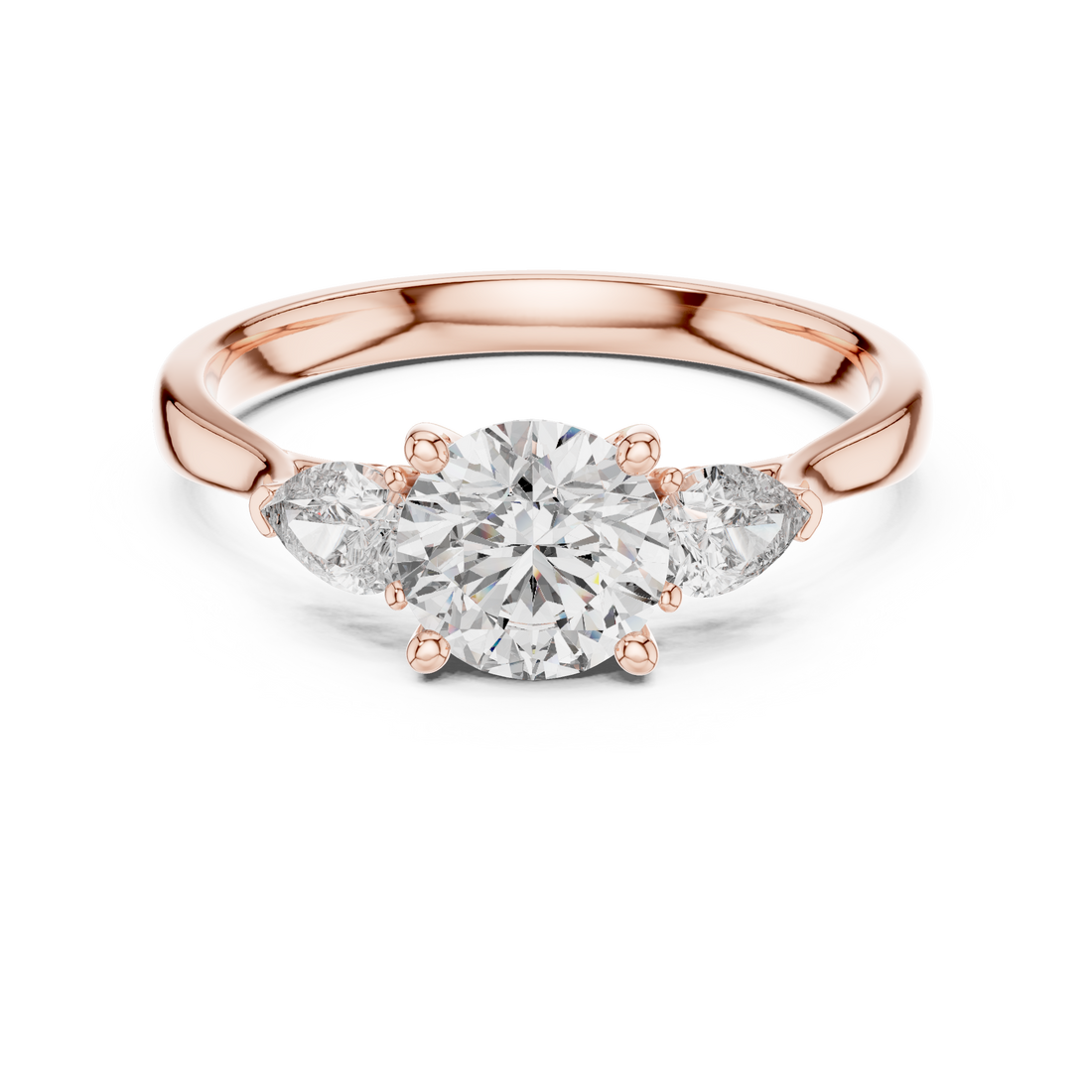 1.5CTW Round Cut EF VS/SI Lab-Grown Diamond Ring Engagement or Wedding Ring for Women in 14K Gold or Platinum, Perfect Anniversary Gift