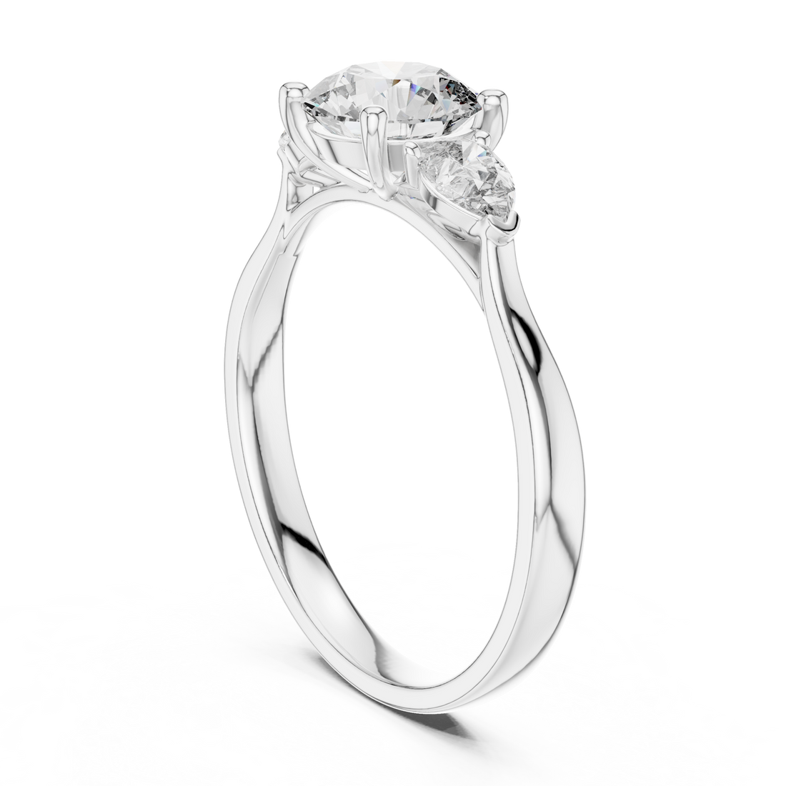 1.5CTW Round Cut EF VS/SI Lab-Grown Diamond Ring Engagement or Wedding Ring for Women in 14K Gold or Platinum, Perfect Anniversary Gift