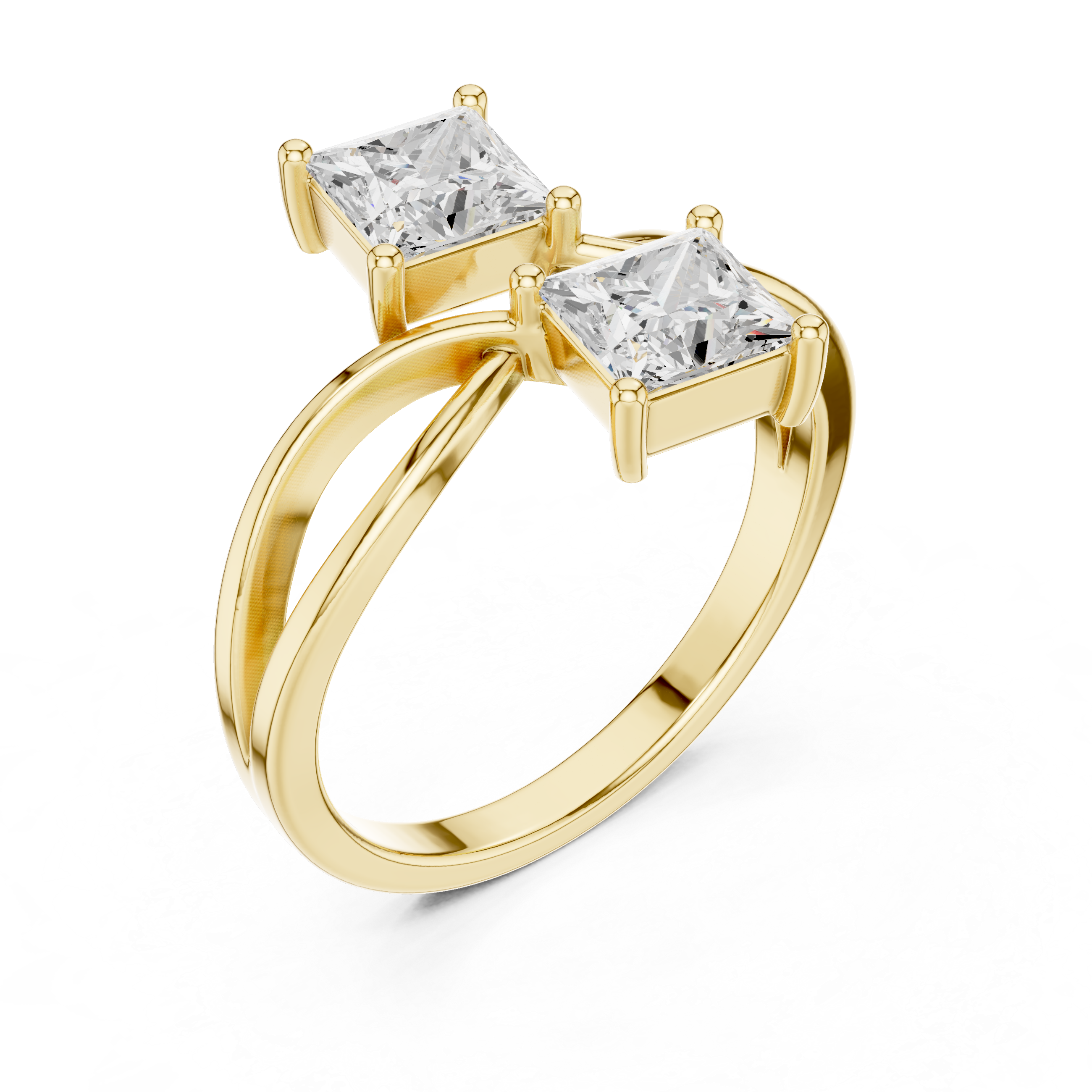 EF VS/SI Lab-Grown Diamond Ring Engagement or Wedding Ring for Women in 14K Gold, Perfect Anniversary Gift