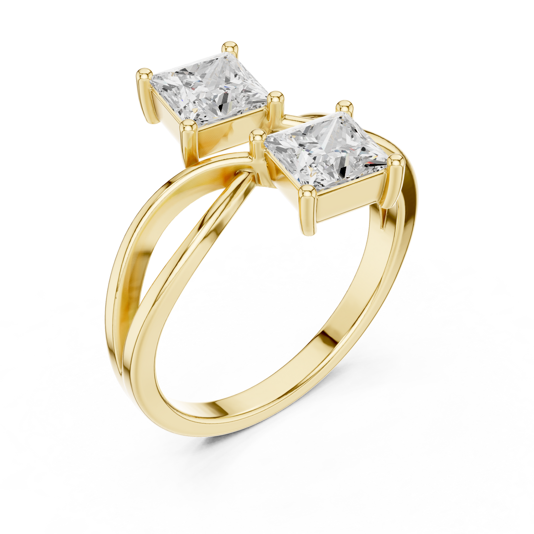 EF VS/SI Lab-Grown Diamond Ring Engagement or Wedding Ring for Women in 14K Gold, Perfect Anniversary Gift