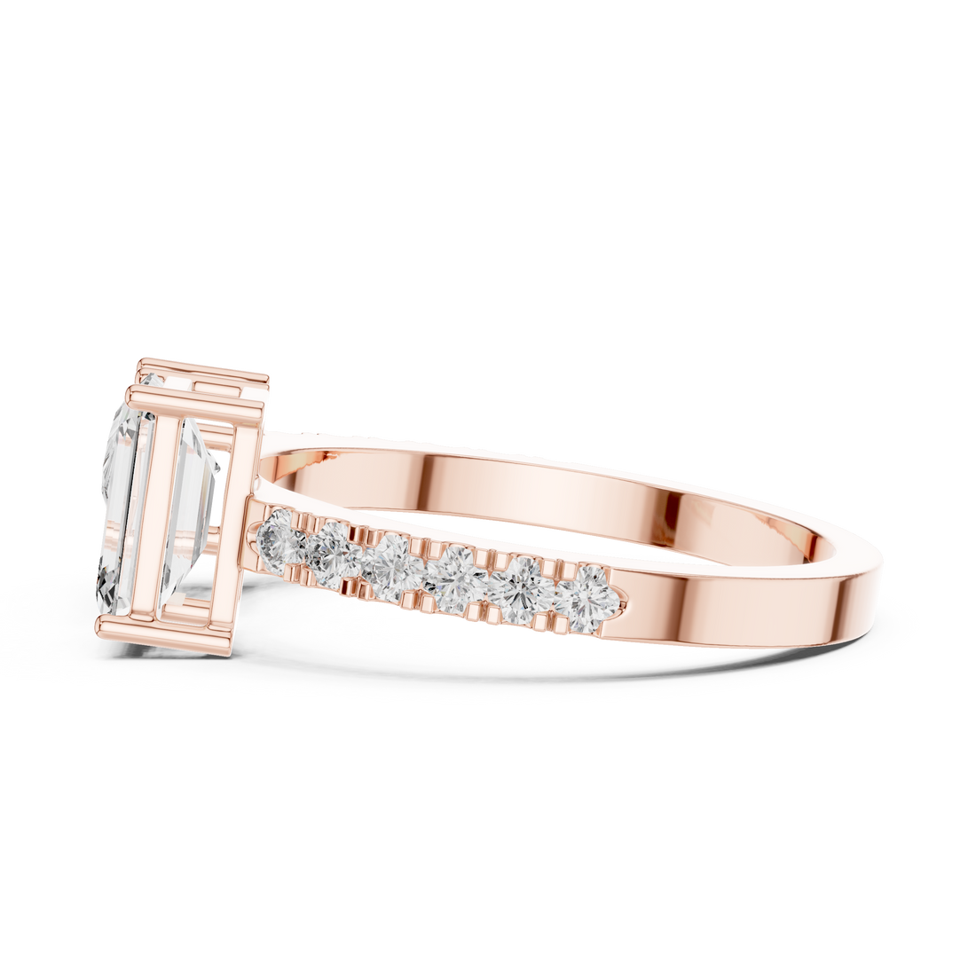 2.1CTW EF VS/SI Lab-Grown Diamond Ring Engagement or Wedding Ring for Women in 14K Gold, Perfect Anniversary Gift