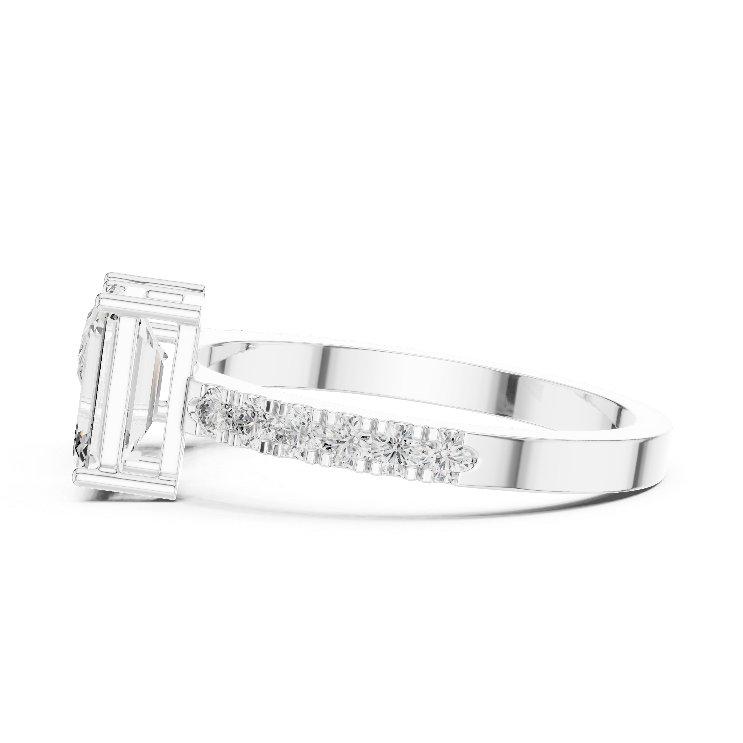 2.1CTW EF VS/SI Lab-Grown Diamond Ring Engagement or Wedding Ring for Women in 14K Gold, Perfect Anniversary Gift