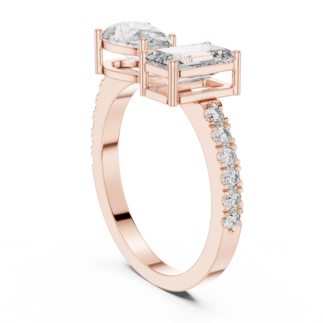 2.1CTW EF VS/SI Lab-Grown Diamond Ring Engagement or Wedding Ring for Women in 14K Gold, Perfect Anniversary Gift