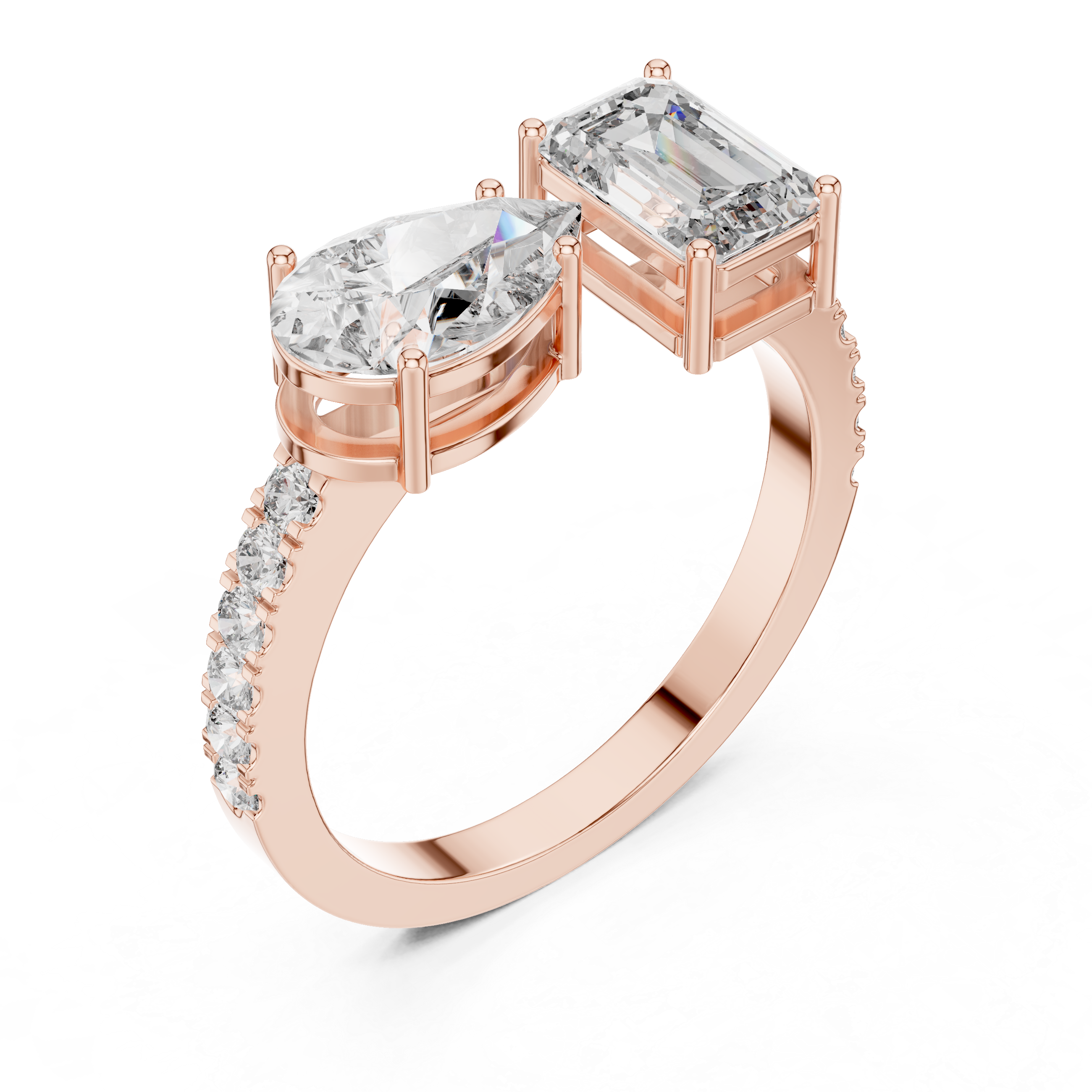 2.1CTW EF VS/SI Lab-Grown Diamond Ring Engagement or Wedding Ring for Women in 14K Gold, Perfect Anniversary Gift
