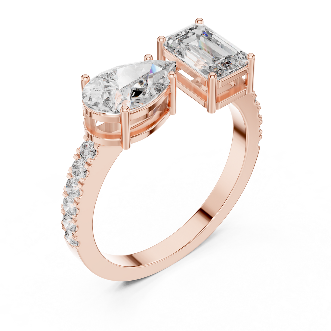 2.1CTW EF VS/SI Lab-Grown Diamond Ring Engagement or Wedding Ring for Women in 14K Gold, Perfect Anniversary Gift