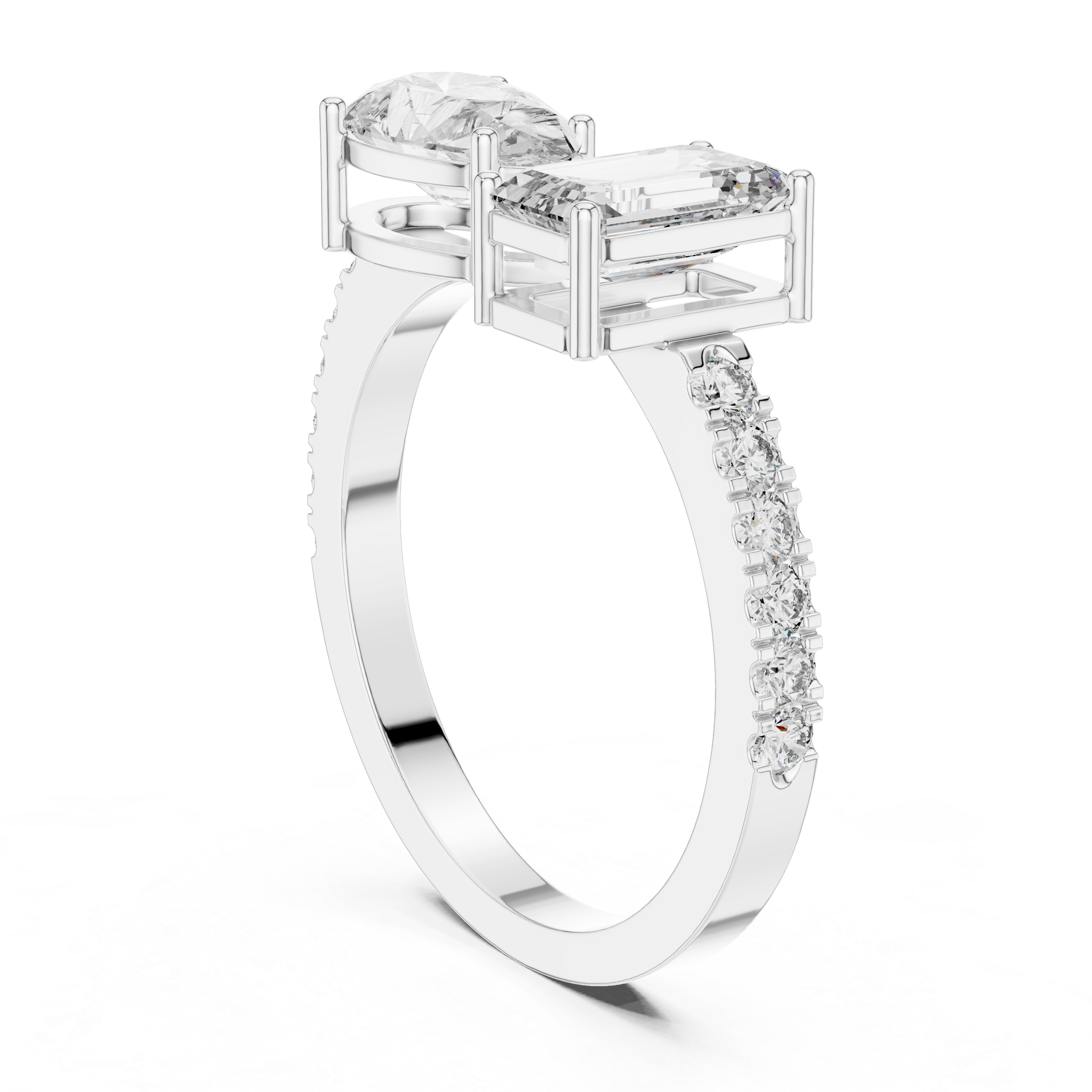 2.1CTW EF VS/SI Lab-Grown Diamond Ring Engagement or Wedding Ring for Women in 14K Gold, Perfect Anniversary Gift
