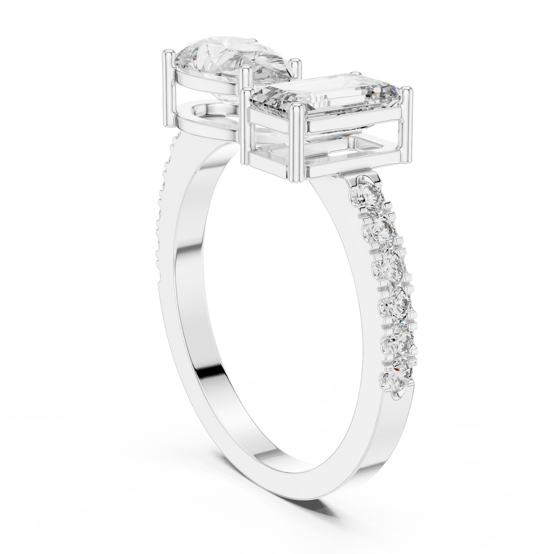 2.1CTW EF VS/SI Lab-Grown Diamond Ring Engagement or Wedding Ring for Women in 14K Gold, Perfect Anniversary Gift