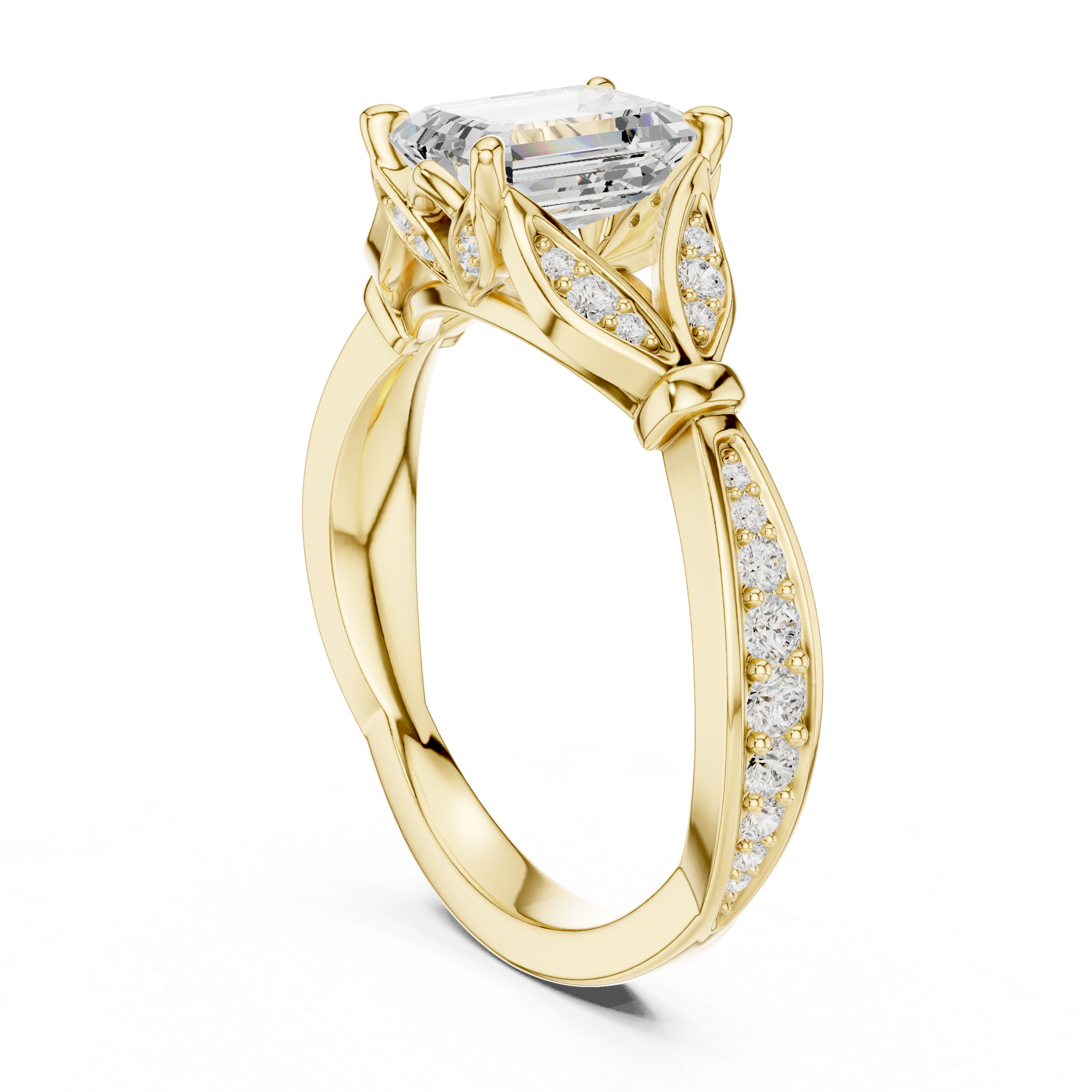 Bridal Set Ring – EF VS/SI Lab-Created Diamond in 14K Rose Gold | Women's Engagement or Wedding