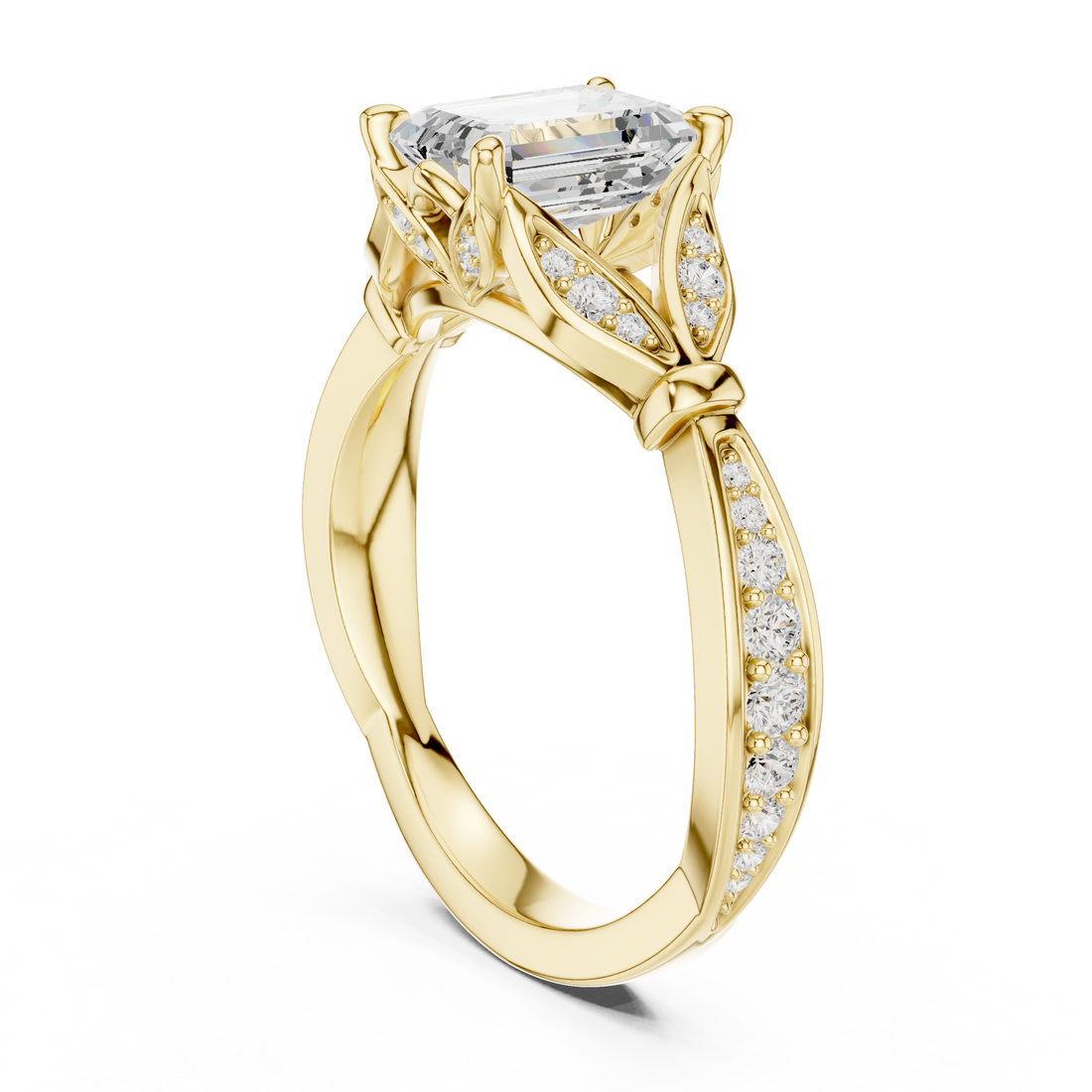 Bridal Set Ring – EF VS/SI Lab-Created Diamond in 14K Rose Gold | Women's Engagement or Wedding