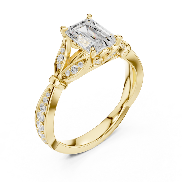 Bridal Set Ring – EF VS/SI Lab-Created Diamond in 14K Rose Gold | Women's Engagement or Wedding