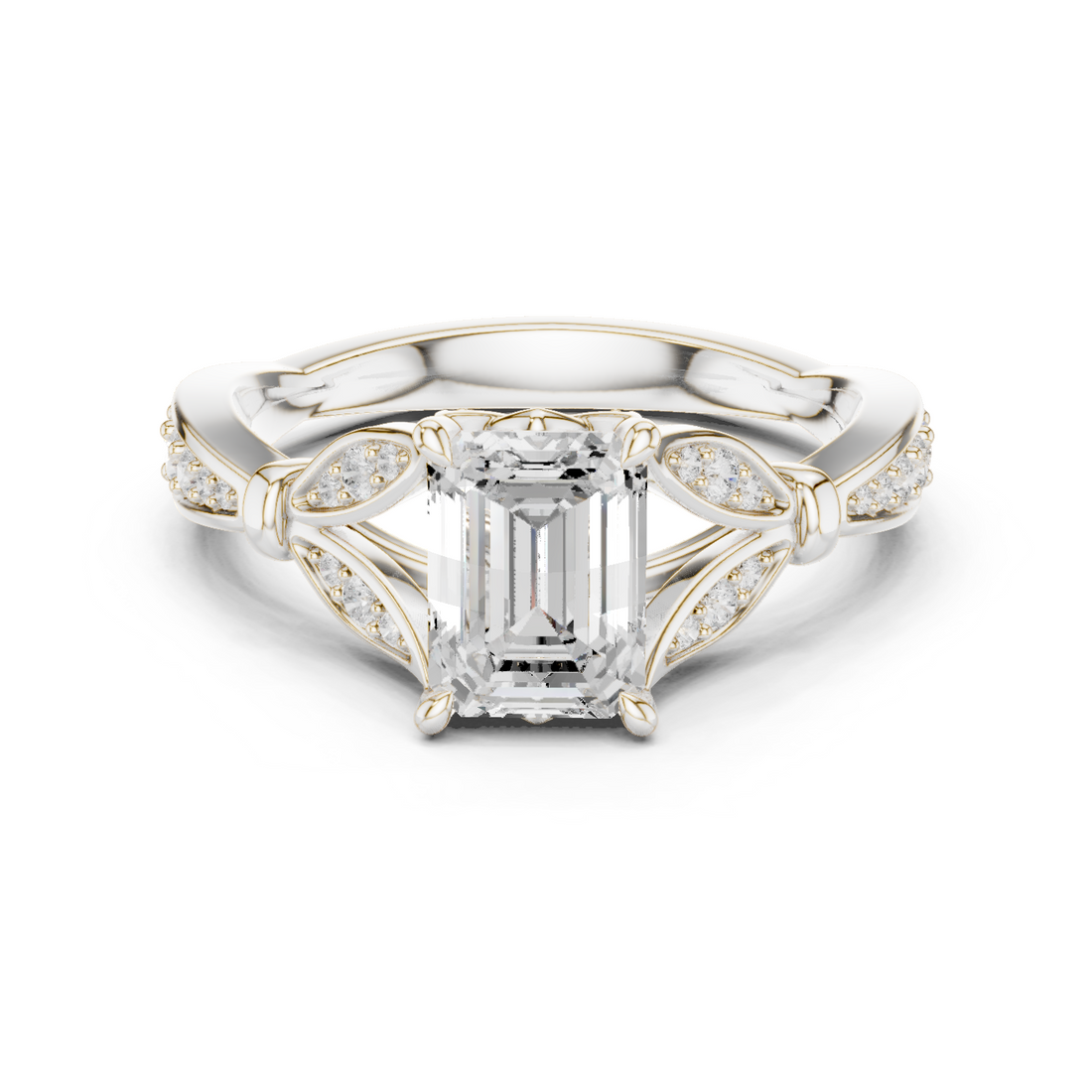 Bridal Set Ring – EF VS/SI Lab-Created Diamond in 14K Rose Gold | Women's Engagement or Wedding