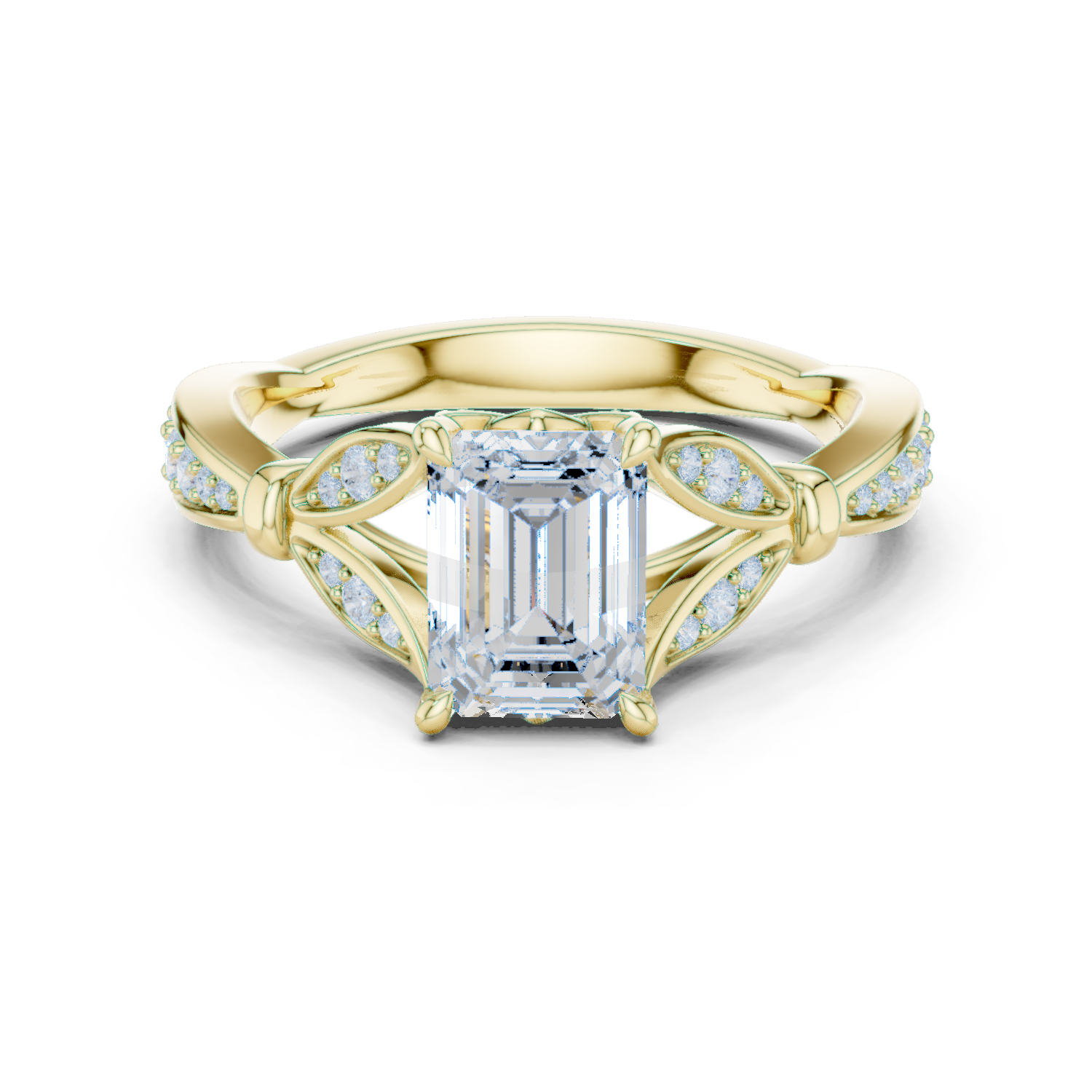 Bridal Set Ring – EF VS/SI Lab-Created Diamond in 14K Rose Gold | Women's Engagement or Wedding