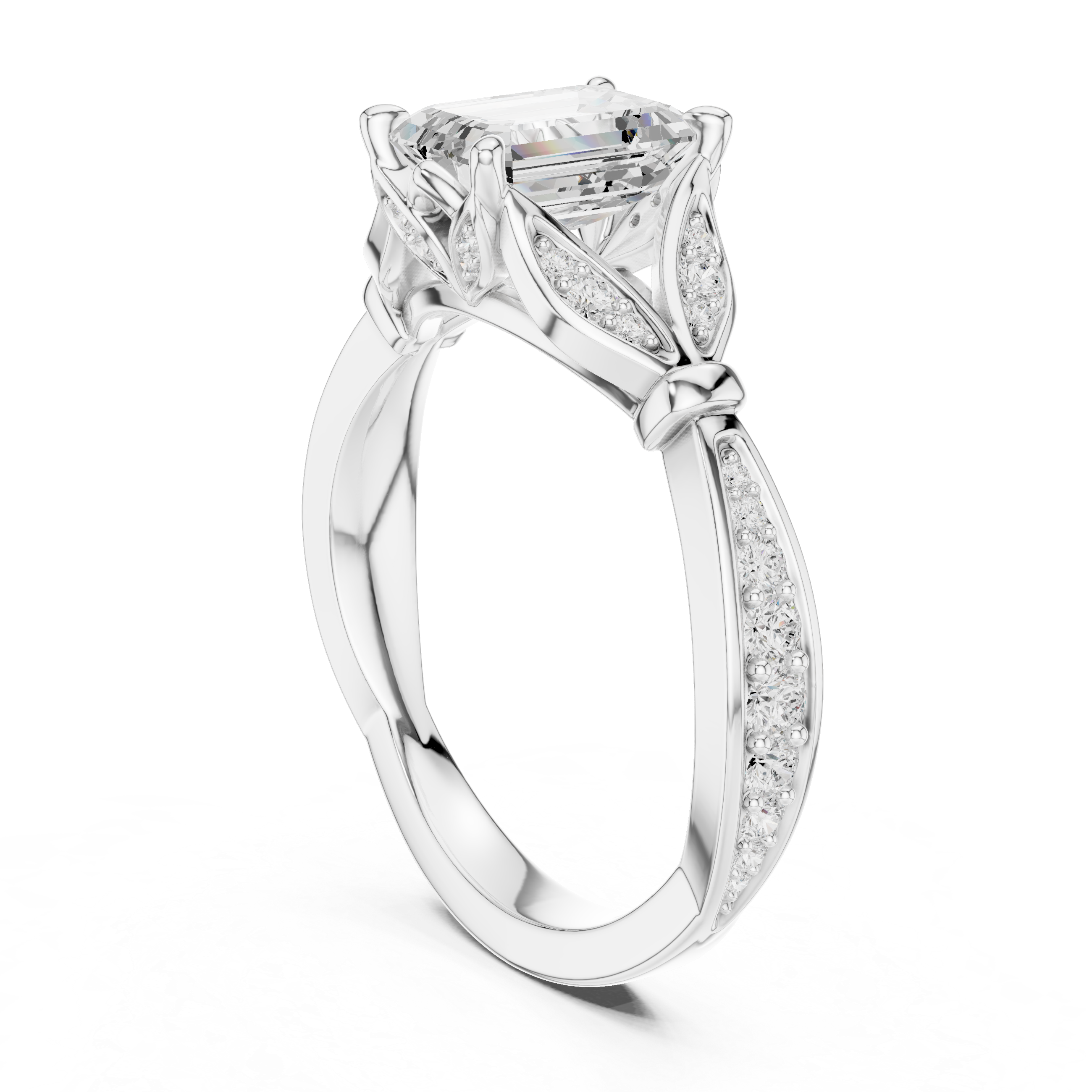 Bridal Set Ring – EF VS/SI Lab-Created Diamond in 14K Rose Gold | Women's Engagement or Wedding