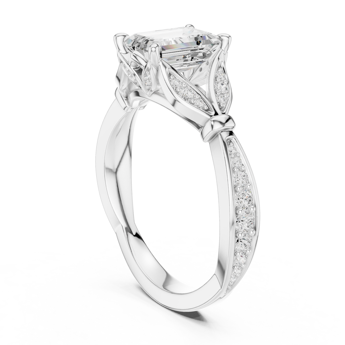 Bridal Set Ring – EF VS/SI Lab-Created Diamond in 14K Rose Gold | Women's Engagement or Wedding