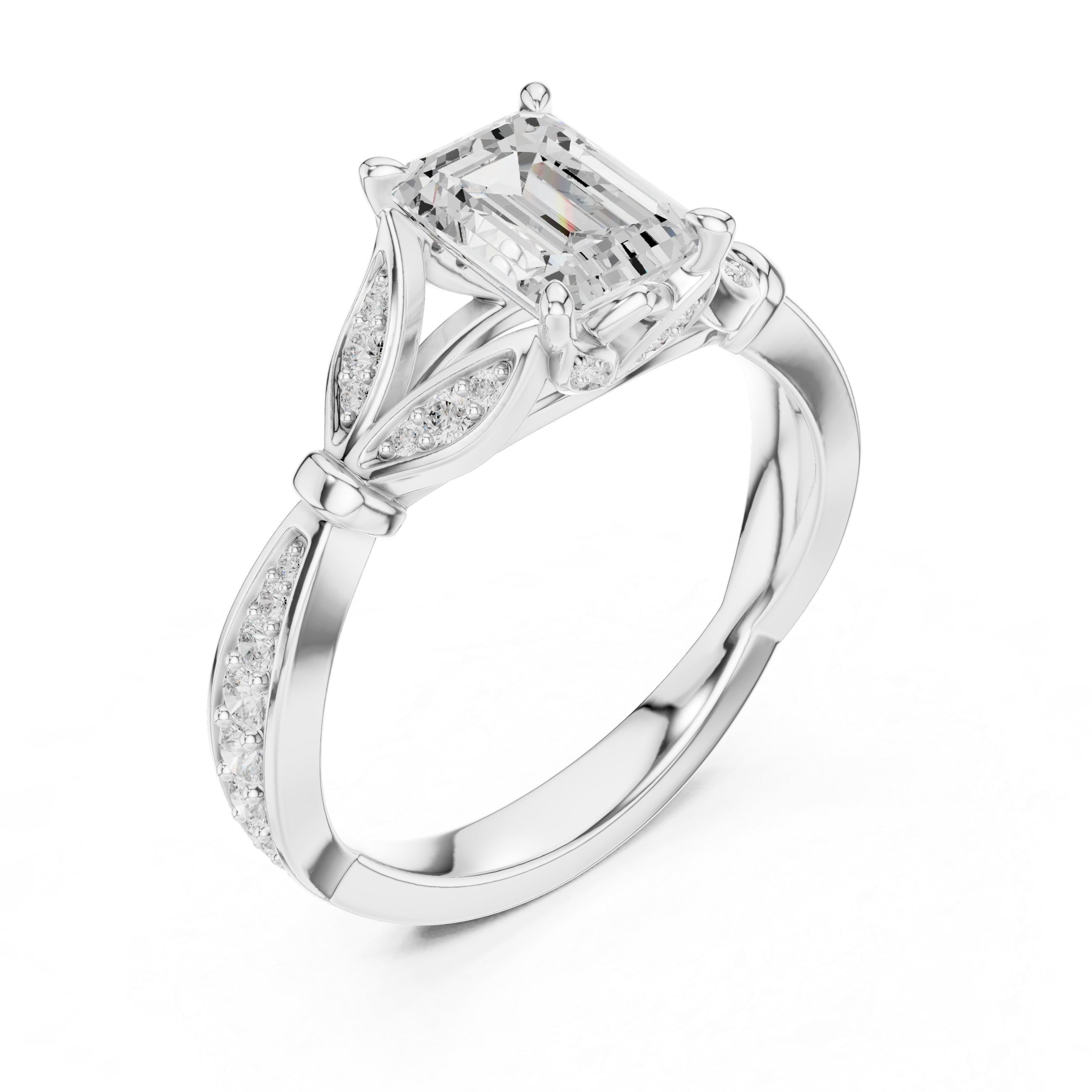 Bridal Set Ring – EF VS/SI Lab-Created Diamond in 14K Rose Gold | Women's Engagement or Wedding