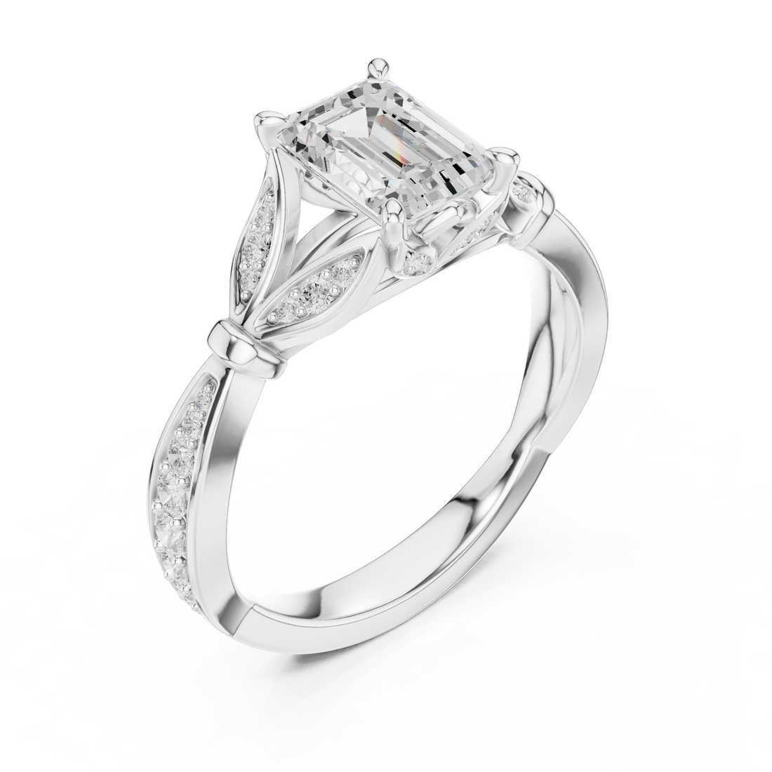 Bridal Set Ring – EF VS/SI Lab-Created Diamond in 14K Rose Gold | Women's Engagement or Wedding