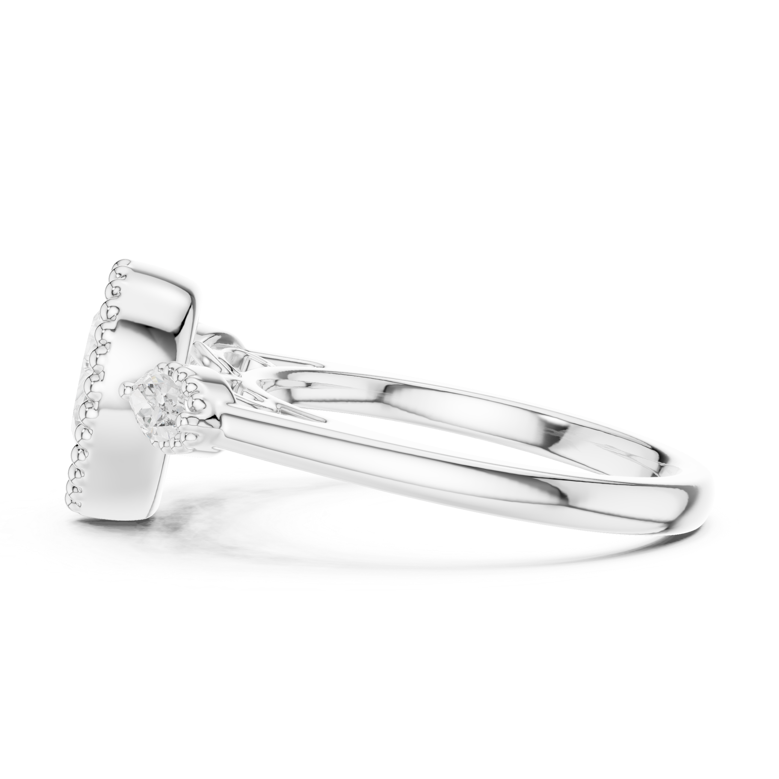 Lab Diamond Wedding Band, Pear Brilliant EF/VS Matching Band with Engagement Ring, Stacking Band Gift 14K Gold