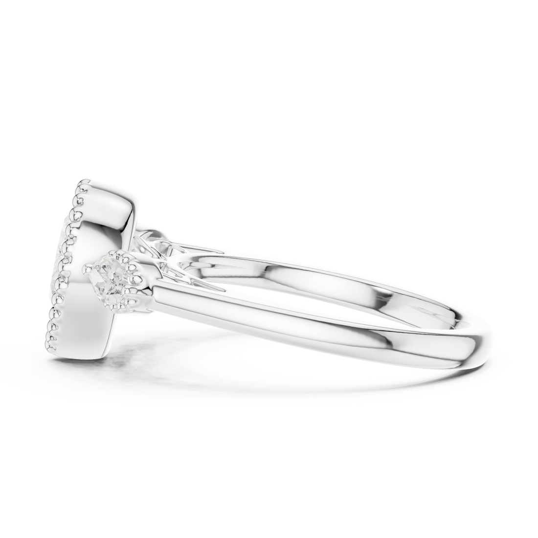 Lab Diamond Wedding Band, Pear Brilliant EF/VS Matching Band with Engagement Ring, Stacking Band Gift 14K Gold