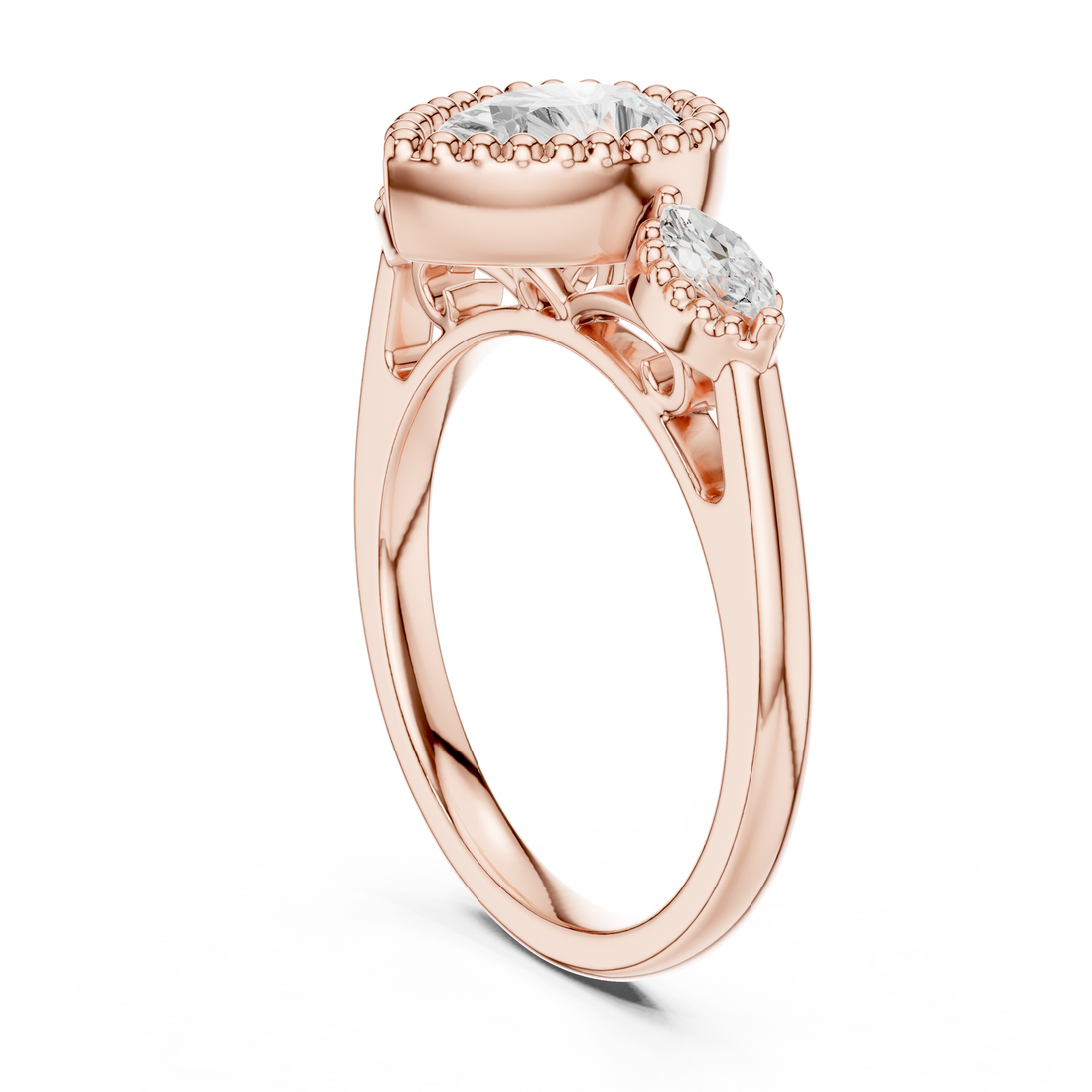 Lab Diamond Wedding Band, Pear Brilliant EF/VS Matching Band with Engagement Ring, Stacking Band Gift 14K Gold