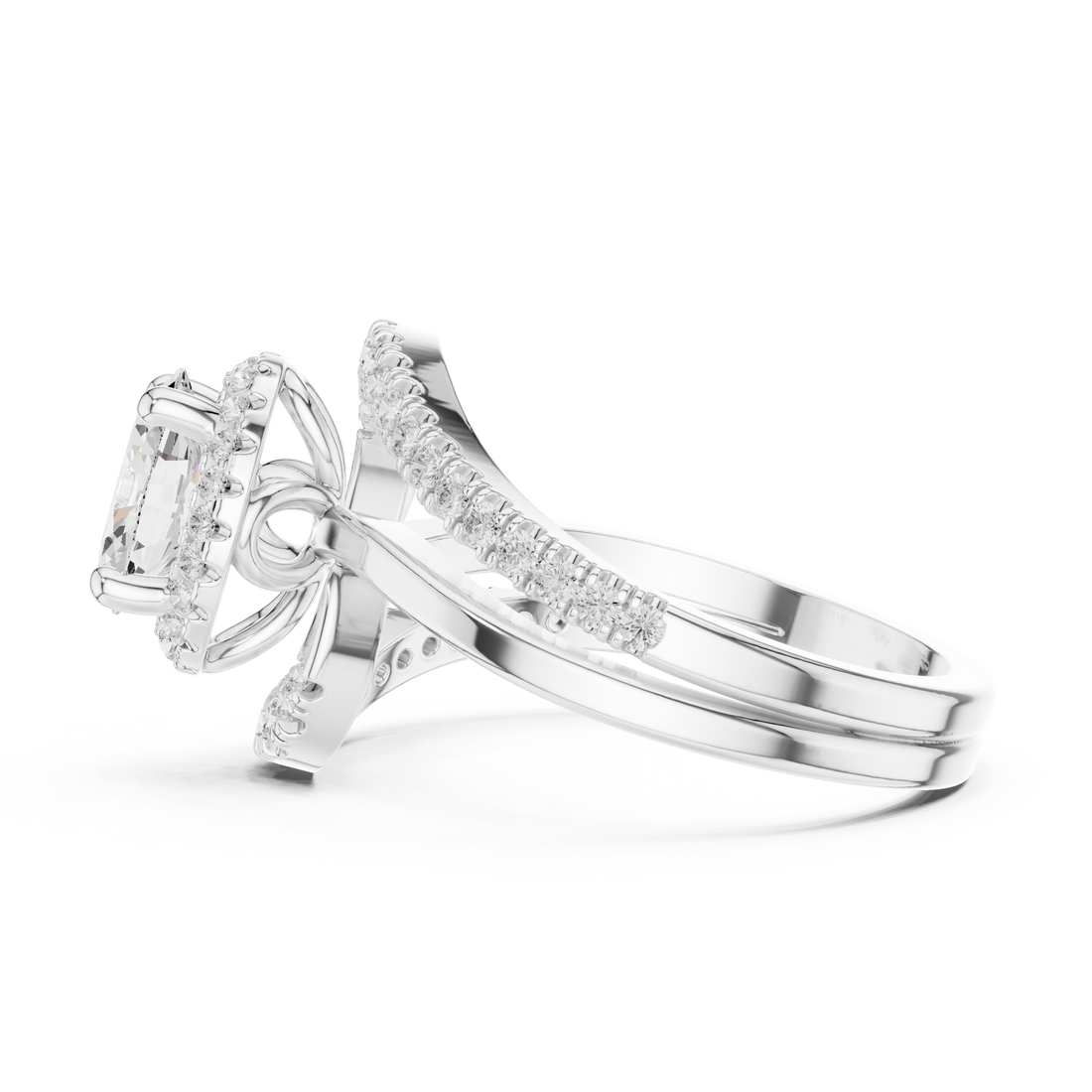 Lab Diamond Wedding Band, Oval Brilliant EF/VS Matching Band with Engagement Ring, Stacking Band Gift 14K Gold