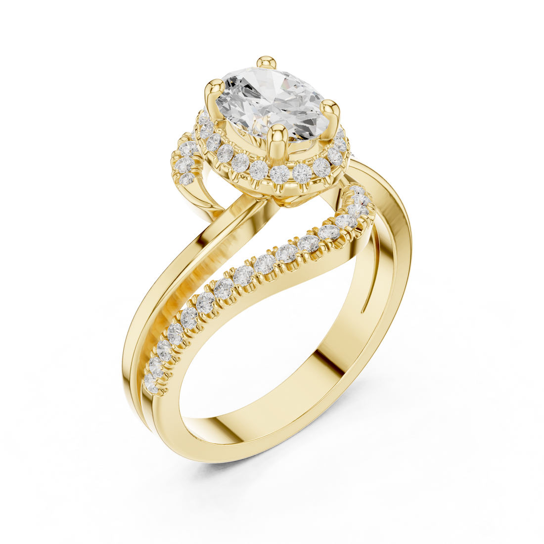 Lab Diamond Wedding Band, Oval Brilliant EF/VS Matching Band with Engagement Ring, Stacking Band Gift 14K Gold