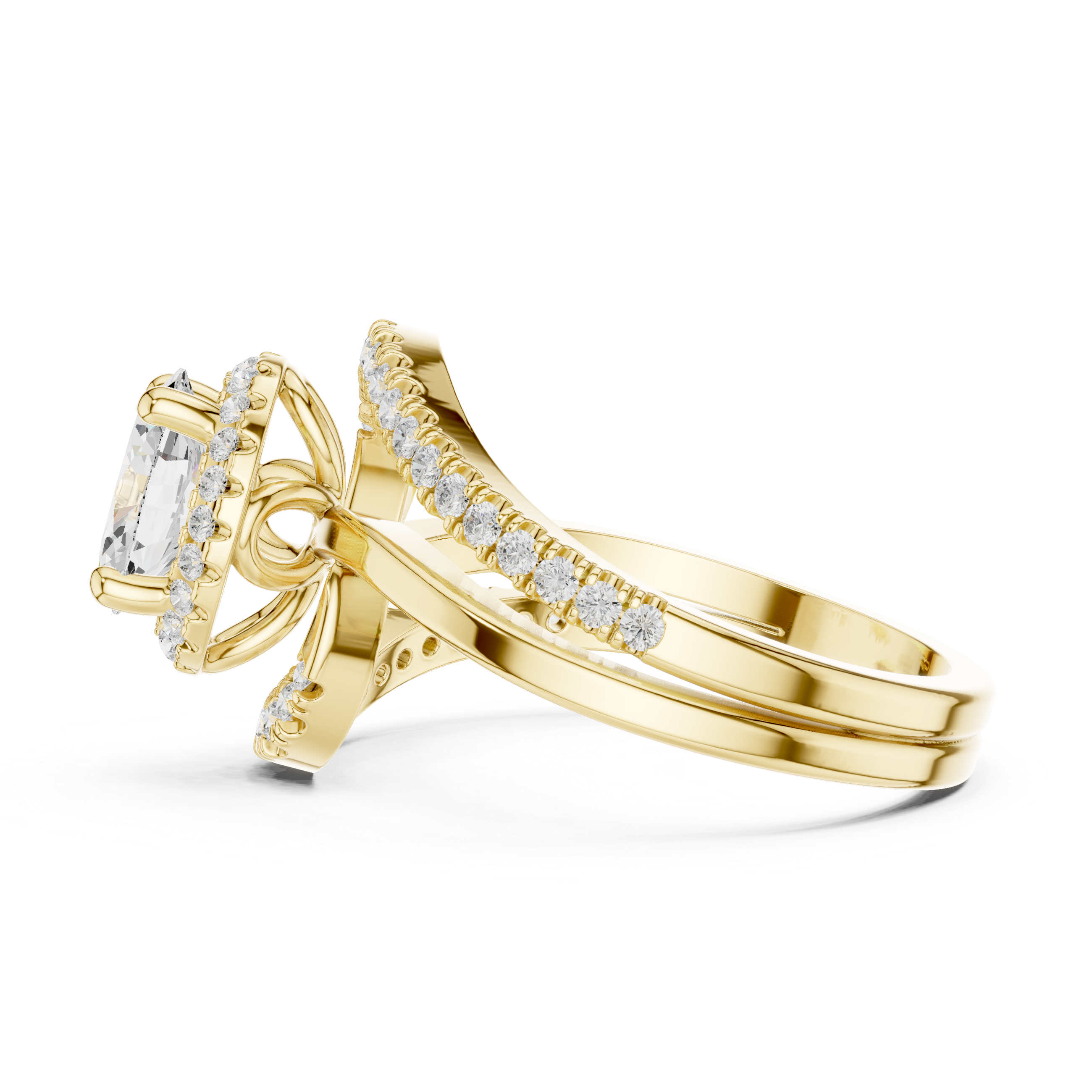 Lab Diamond Wedding Band, Oval Brilliant EF/VS Matching Band with Engagement Ring, Stacking Band Gift 14K Gold