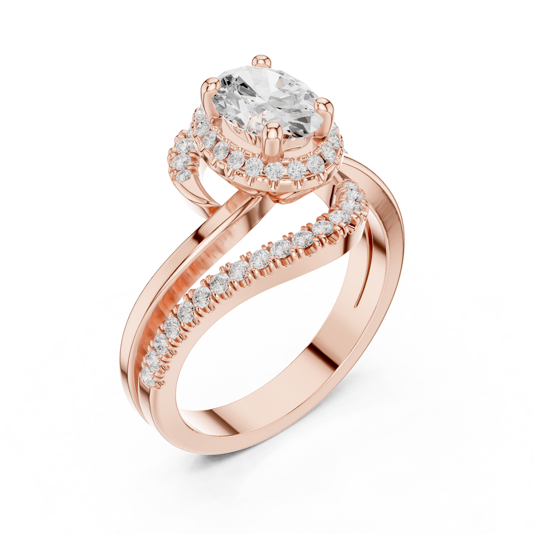 Lab Diamond Wedding Band, Oval Brilliant EF/VS Matching Band with Engagement Ring, Stacking Band Gift 14K Gold