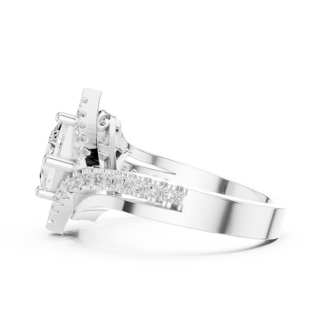 1.89 CTW Princess Cut EF VS/SI Lab-Grown Diamond Ring Engagement or Wedding Ring for Women in 14K Gold, Perfect Anniversary Gift