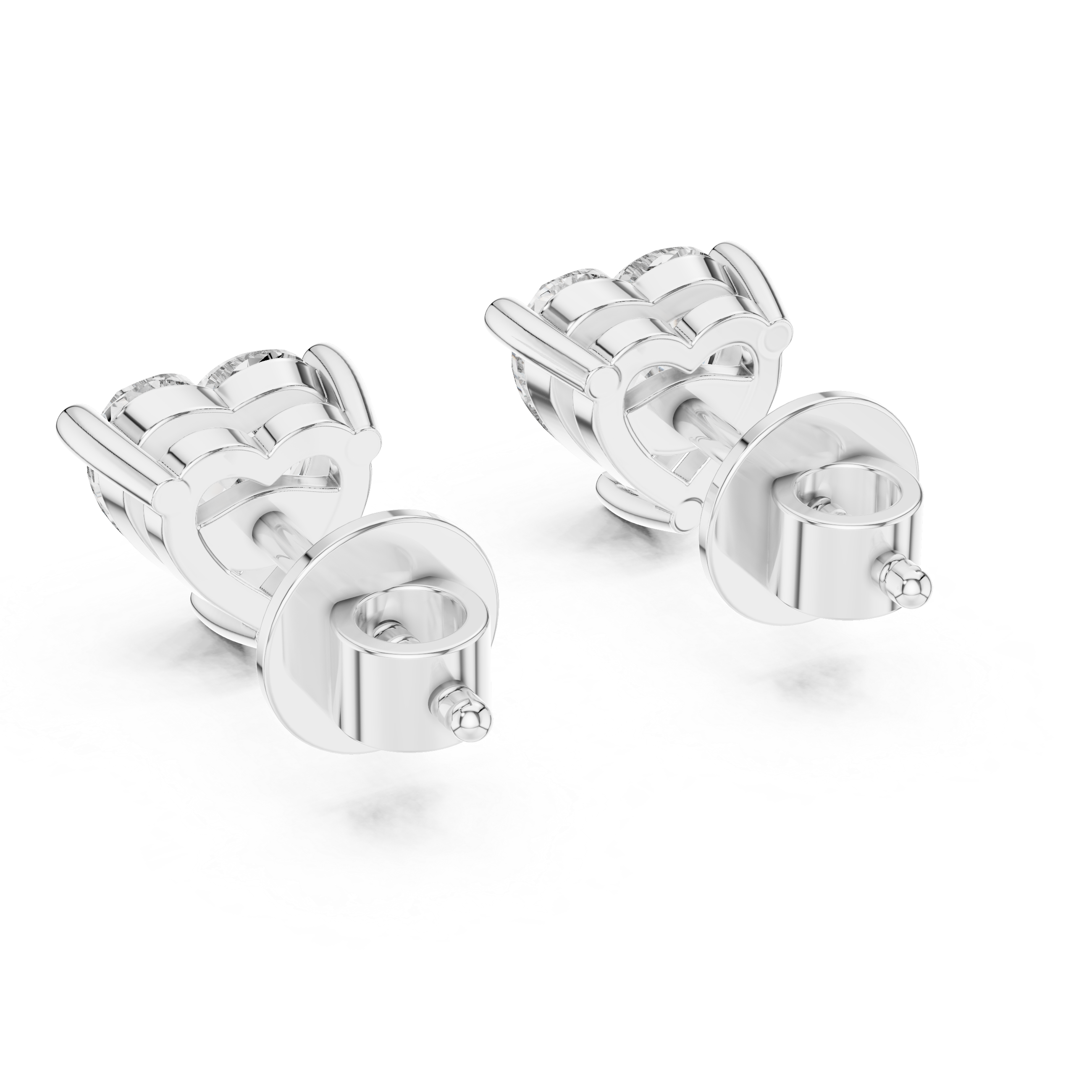 1.5CT Heart Cut Lab-Grown Diamond Stud Earrings 14K Gold Wedding Earrings for Women Birthday & Anniversary Gift