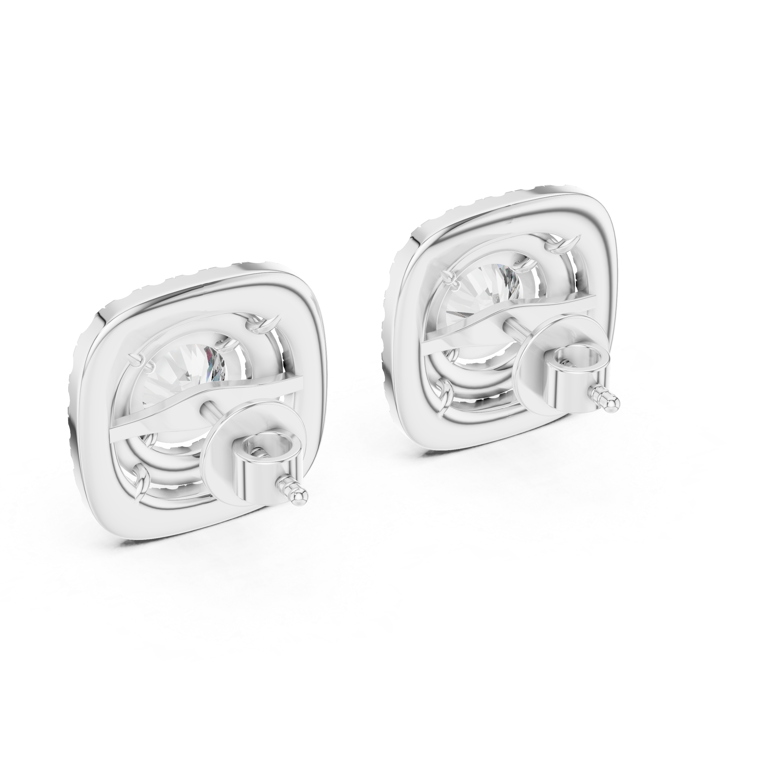 Round Cut Lab-Grown Diamond Stud Earrings 14K Gold Wedding Earrings for Women Birthday & Anniversary Gift