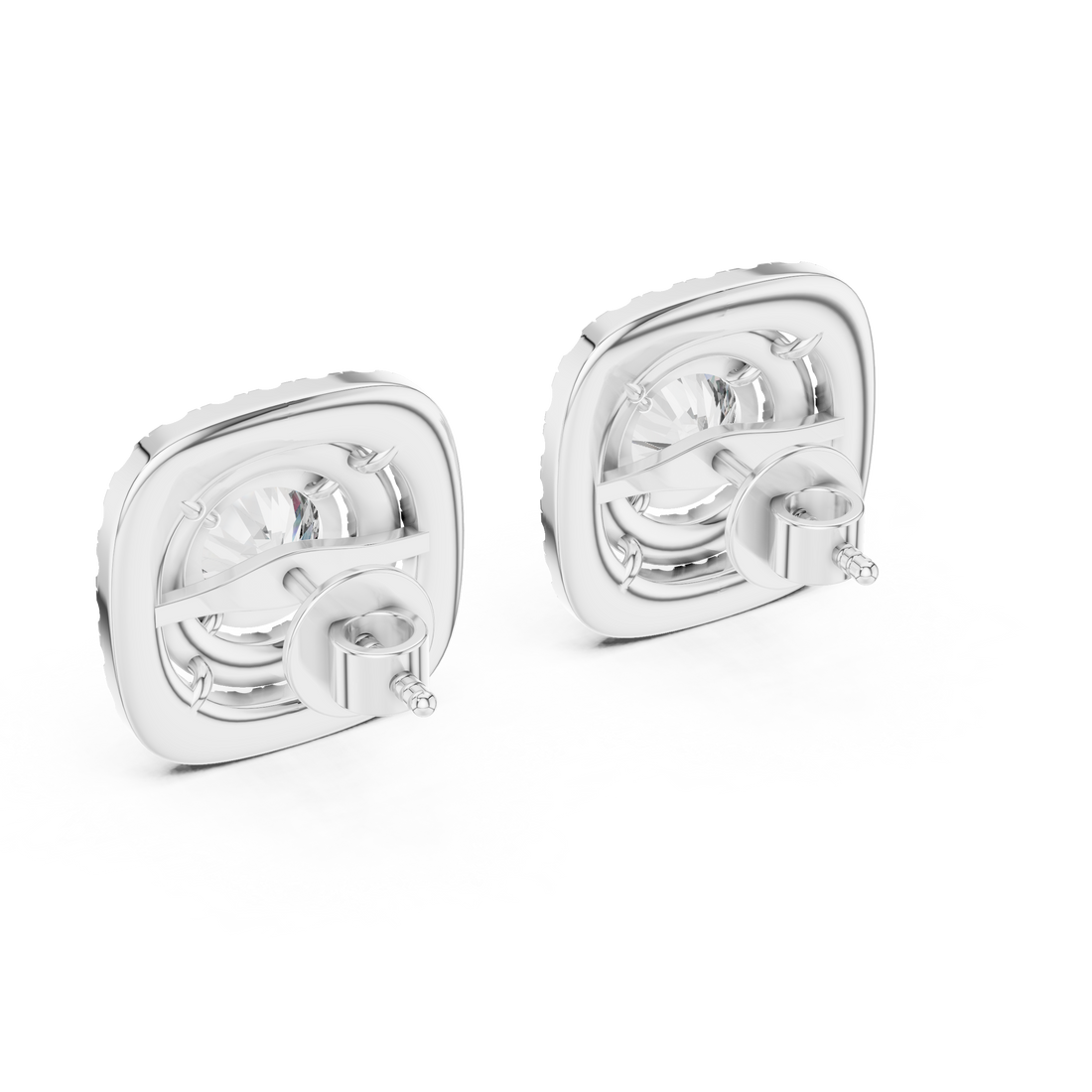 Round Cut Lab-Grown Diamond Stud Earrings 14K Gold Wedding Earrings for Women Birthday & Anniversary Gift