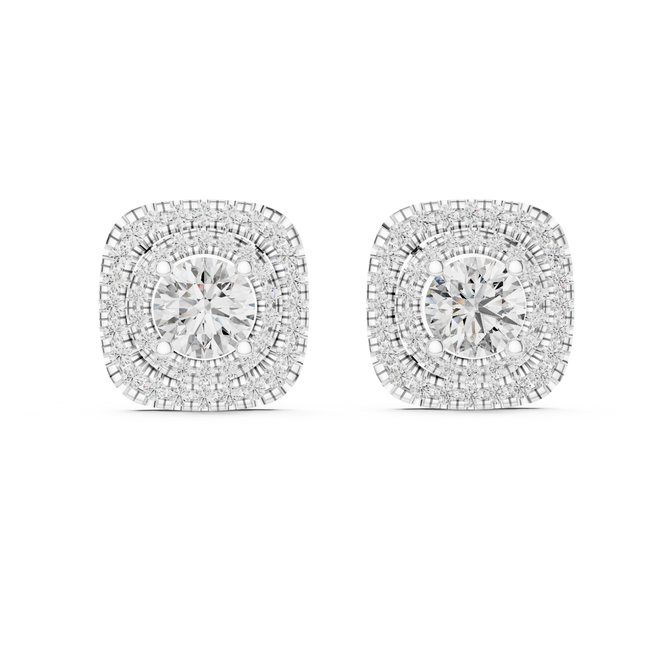 Round Cut Lab-Grown Diamond Stud Earrings 14K Gold Wedding Earrings for Women Birthday & Anniversary Gift