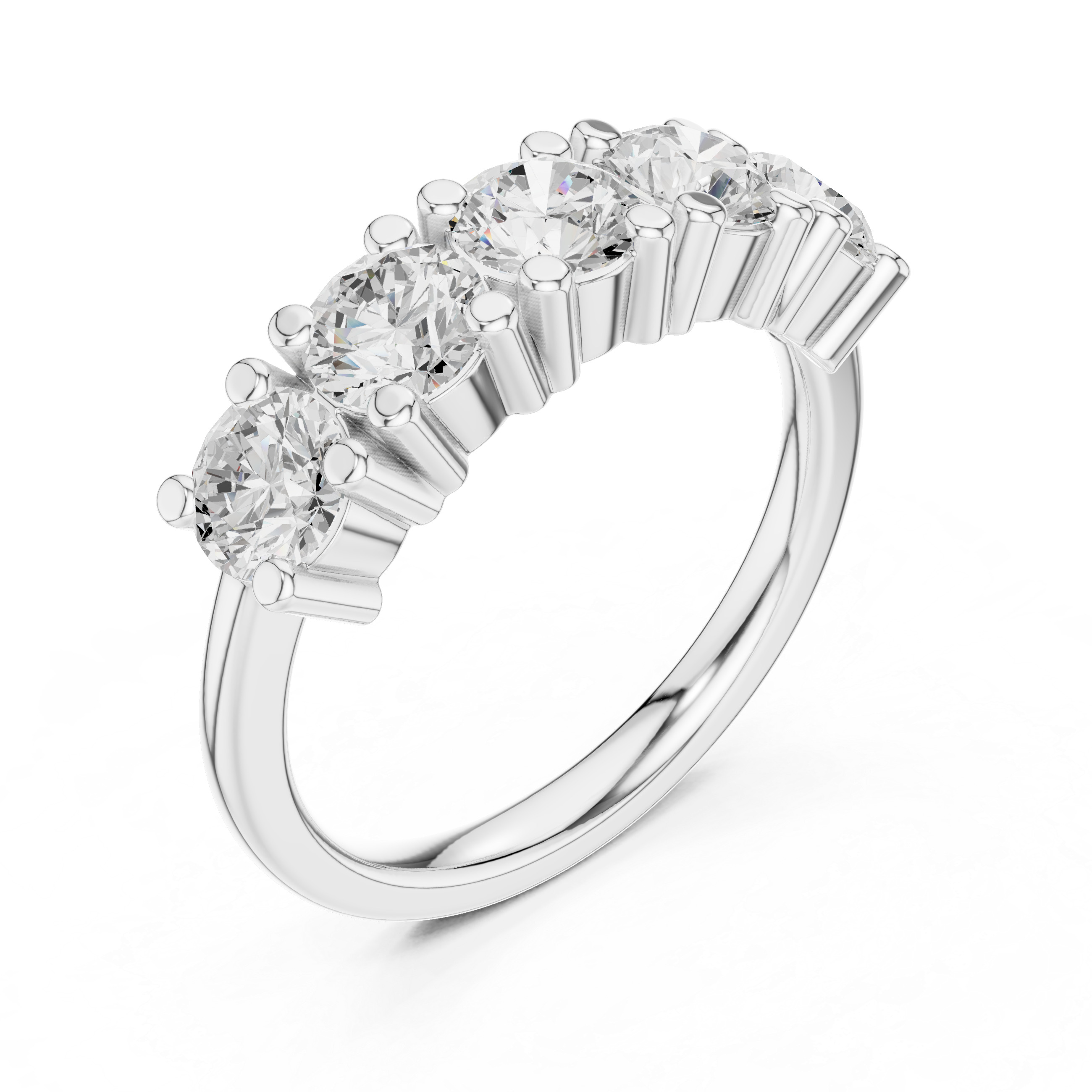 Lab Diamond Wedding Band, Round Brilliant EF/VS Matching Band with Engagement Ring, Stacking Band Gift 14K Gold
