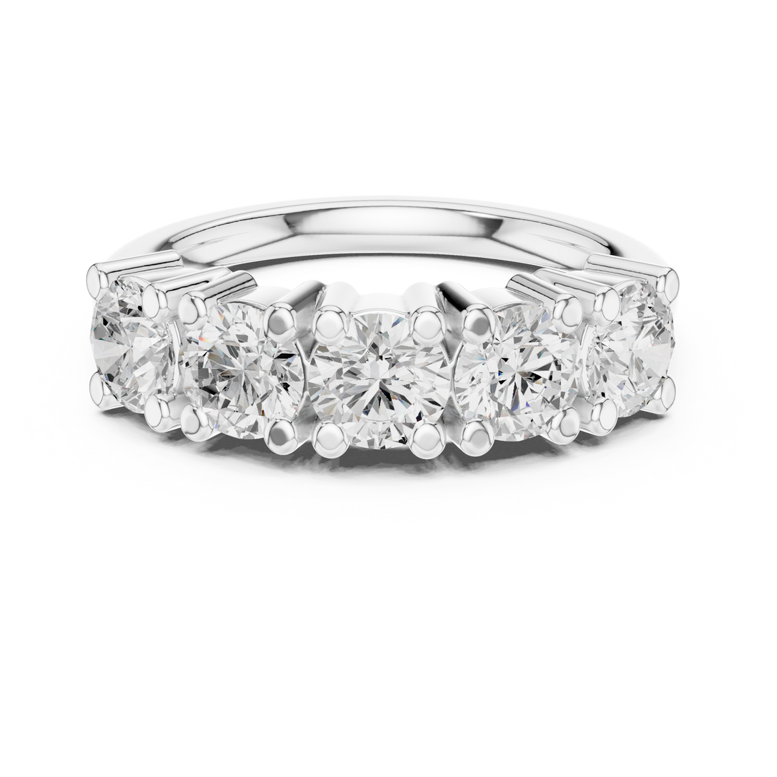 Lab Diamond Wedding Band, Round Brilliant EF/VS Matching Band with Engagement Ring, Stacking Band Gift 14K Gold