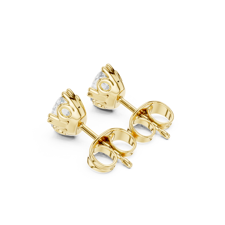 Oval Cut Lab-Grown Diamond Stud Earrings 14K Gold Wedding Earrings for Women Birthday & Anniversary Gift