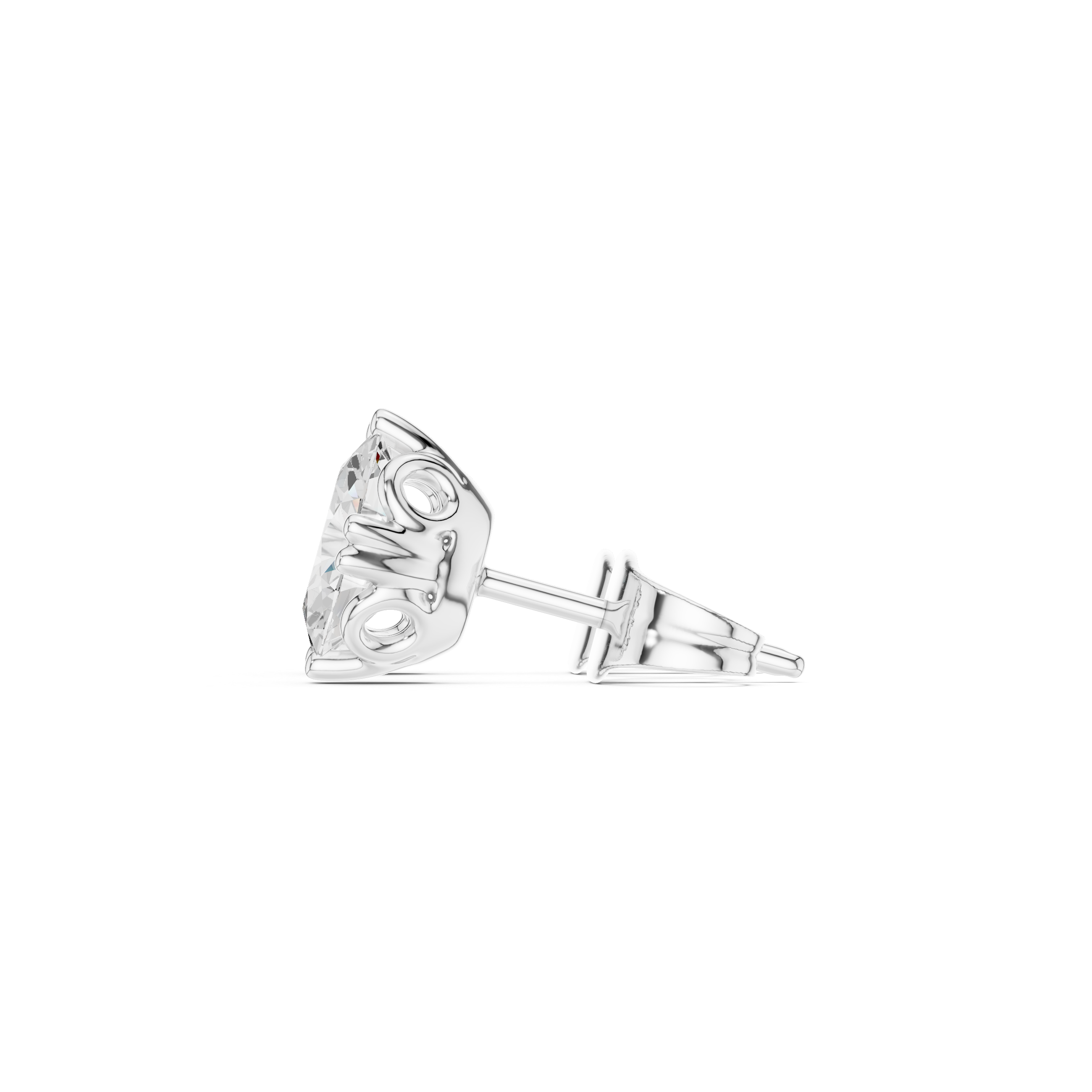 Oval Cut Lab-Grown Diamond Stud Earrings 14K Gold Wedding Earrings for Women Birthday & Anniversary Gift