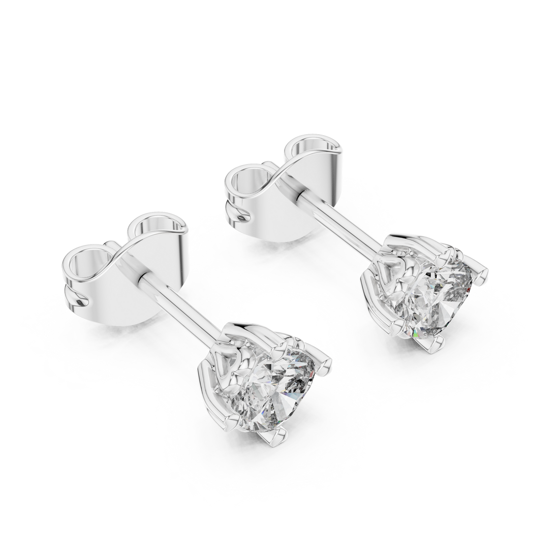 Lab-Grown Diamond Stud Earrings 14K Gold Wedding Earrings for Women Birthday & Anniversary Gift