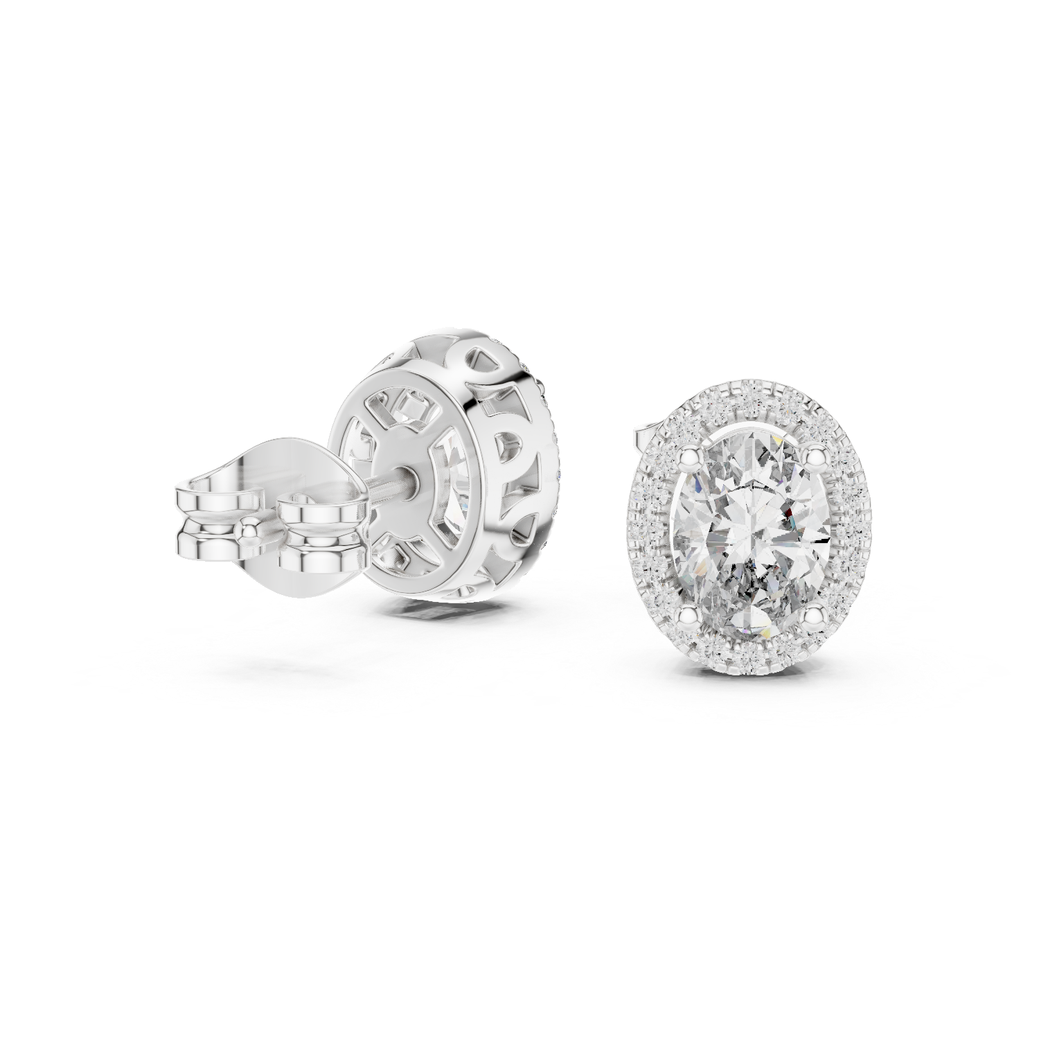 1.2CT Lab-Grown Diamond Stud Earrings 14K Gold Wedding Earrings for Women Birthday & Anniversary Gift