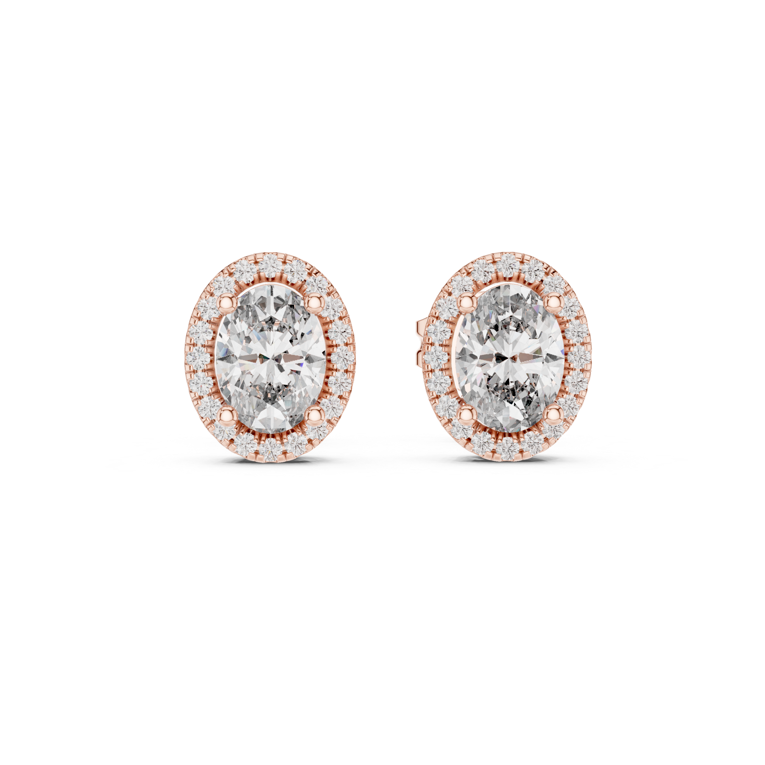 1.2CT Lab-Grown Diamond Stud Earrings 14K Gold Wedding Earrings for Women Birthday & Anniversary Gift