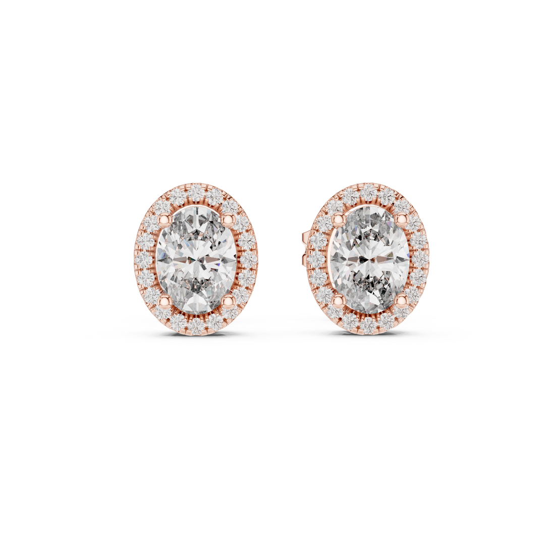 1.2CT Lab-Grown Diamond Stud Earrings 14K Gold Wedding Earrings for Women Birthday & Anniversary Gift