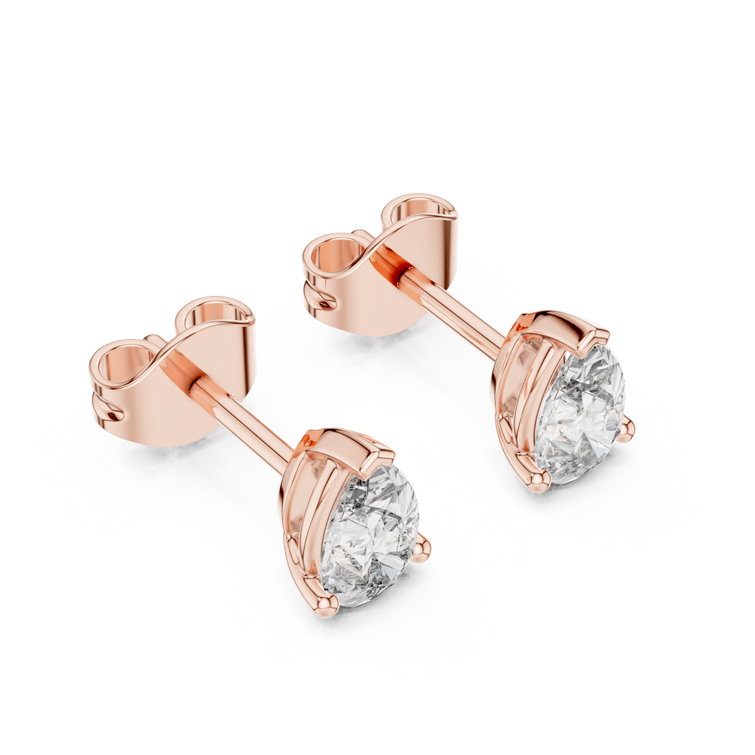 1.00CT Lab-Grown Diamond Stud Earrings 14K Gold Wedding Earrings for Women Birthday & Anniversary Gift
