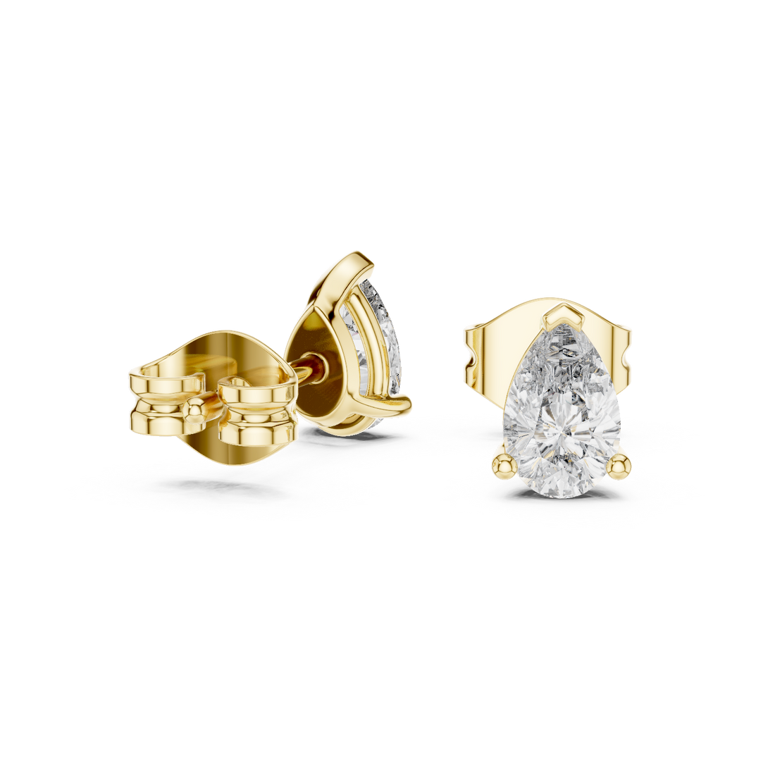 1.00CT Lab-Grown Diamond Stud Earrings 14K Gold Wedding Earrings for Women Birthday & Anniversary Gift