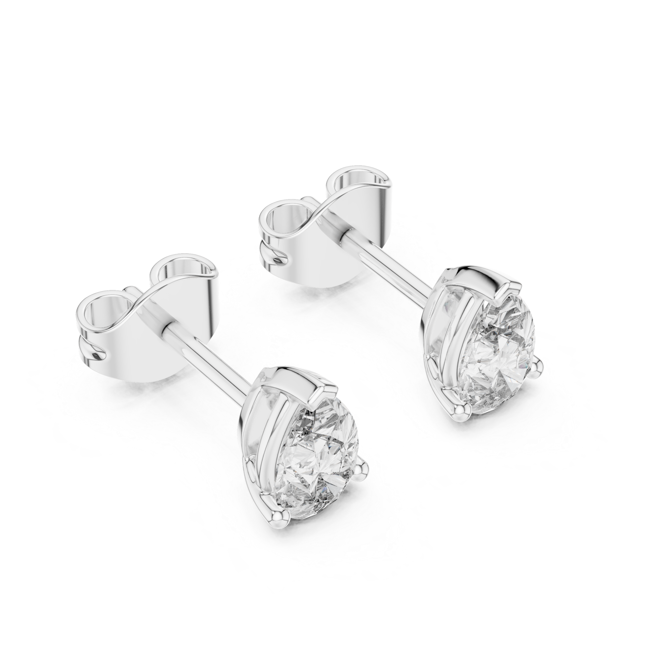 1.00CT Lab-Grown Diamond Stud Earrings 14K Gold Wedding Earrings for Women Birthday & Anniversary Gift
