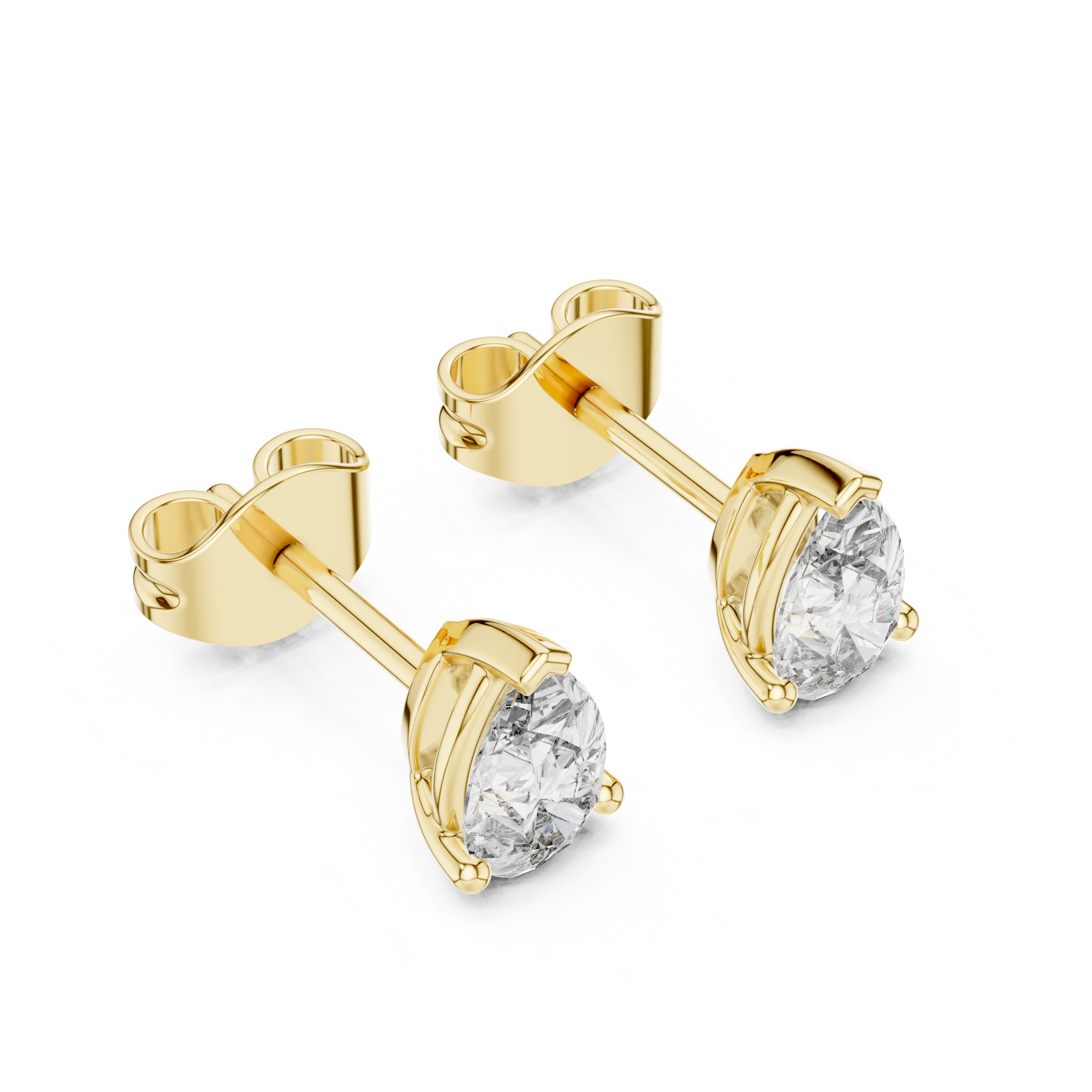 1.00CT Lab-Grown Diamond Stud Earrings 14K Gold Wedding Earrings for Women Birthday & Anniversary Gift