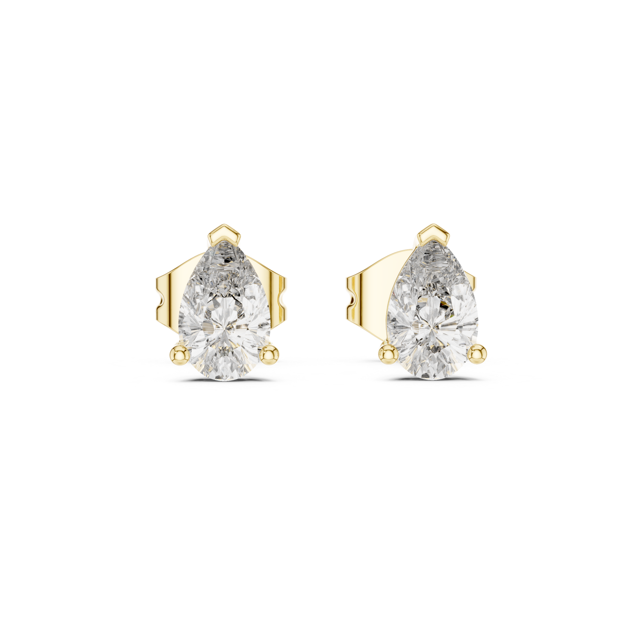 1.00CT Lab-Grown Diamond Stud Earrings 14K Gold Wedding Earrings for Women Birthday & Anniversary Gift