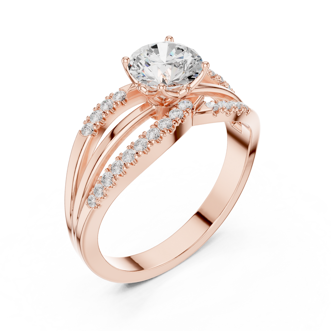 Lab Diamond Wedding Band, Round Brilliant EF/VS Matching Band with Engagement Ring, Stacking Band Gift 14K Gold