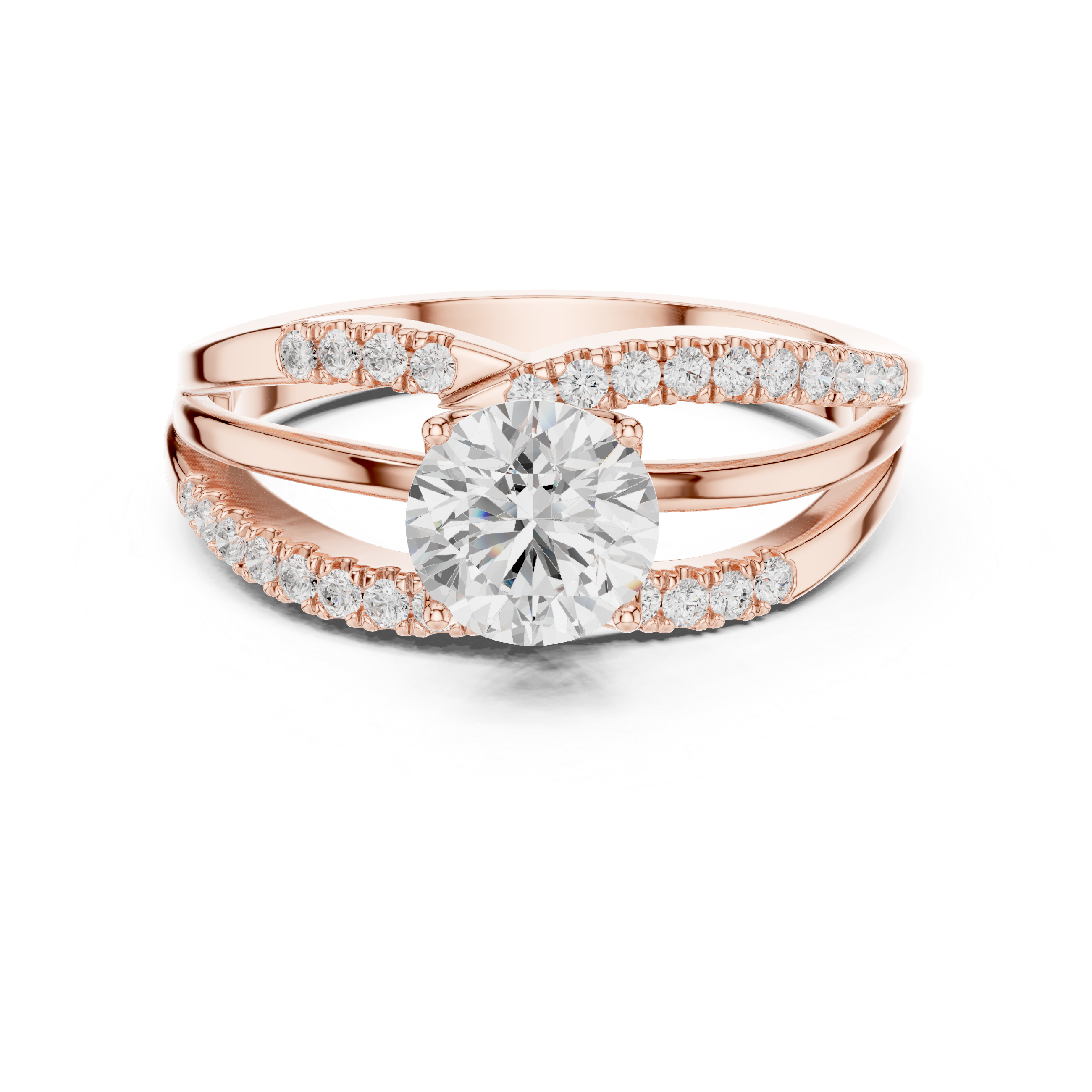 Lab Diamond Wedding Band, Round Brilliant EF/VS Matching Band with Engagement Ring, Stacking Band Gift 14K Gold